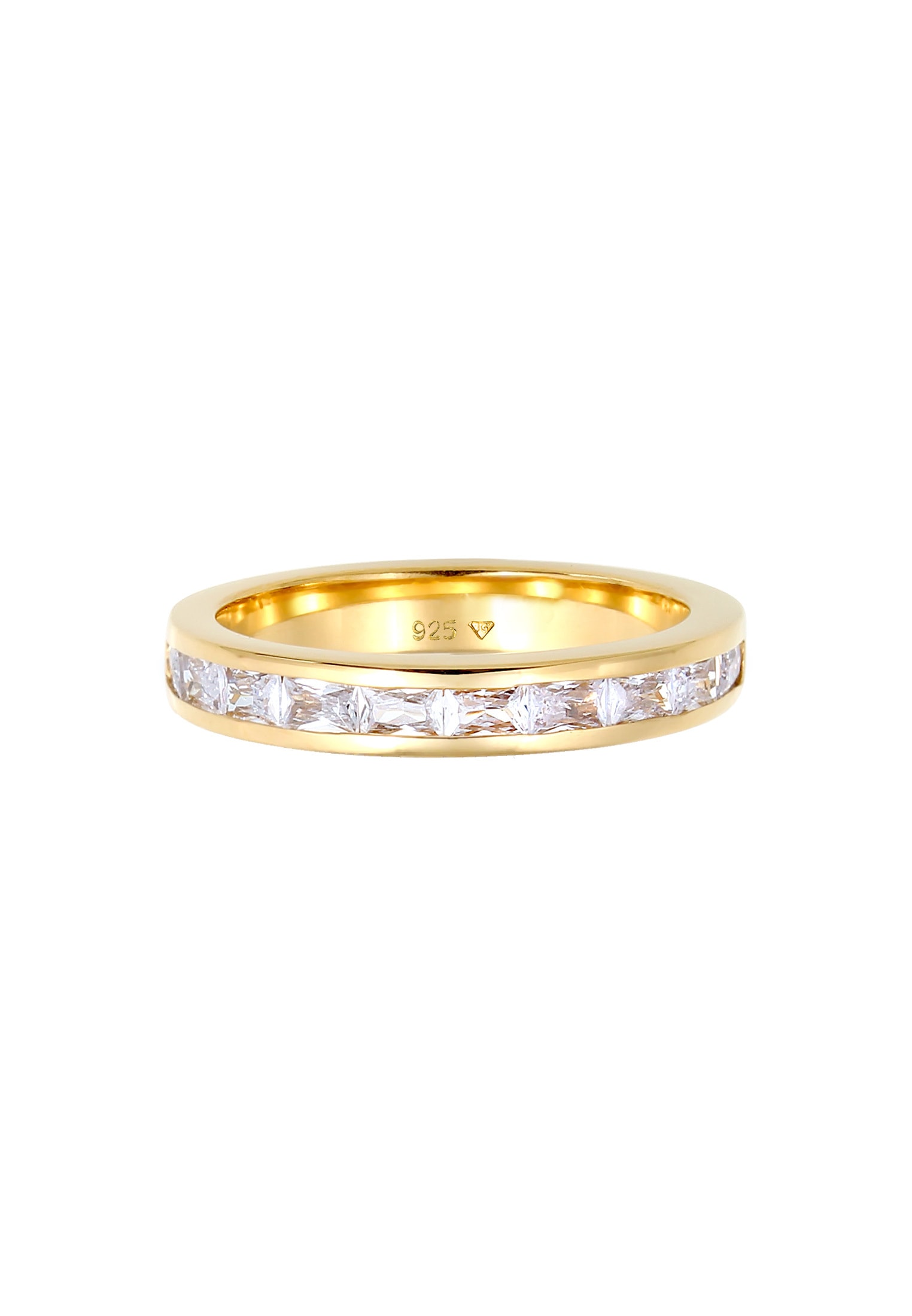 Elli Silberring »Ring Bandring Memory Zirkonia Verlobung 925 Silber«