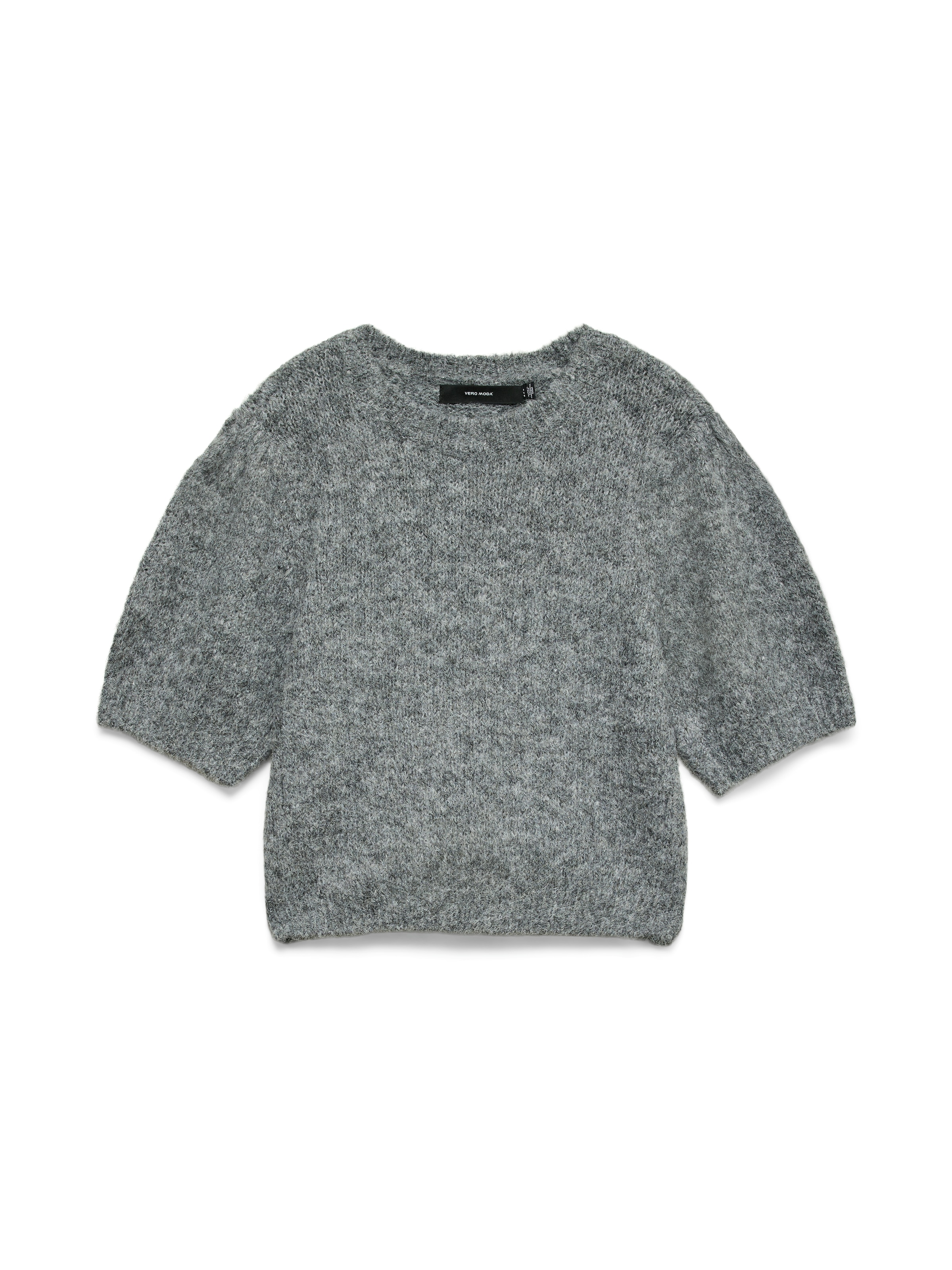 Vero Moda Strickpullover »VMNOVAH SS O-NECK PUFF PULLOVER GA NOOS«
