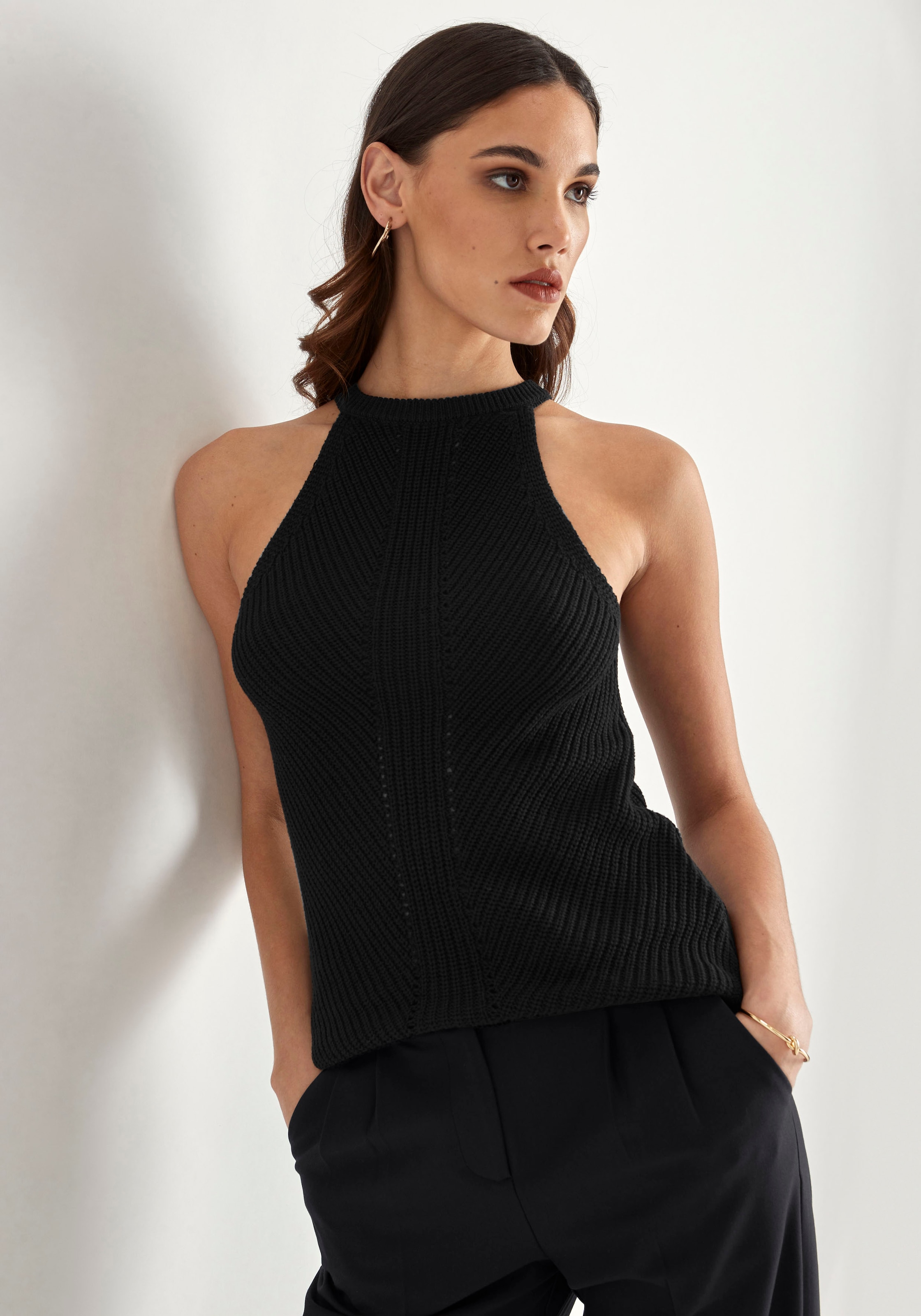 HECHTER PARIS Stricktop, mit Neckholder