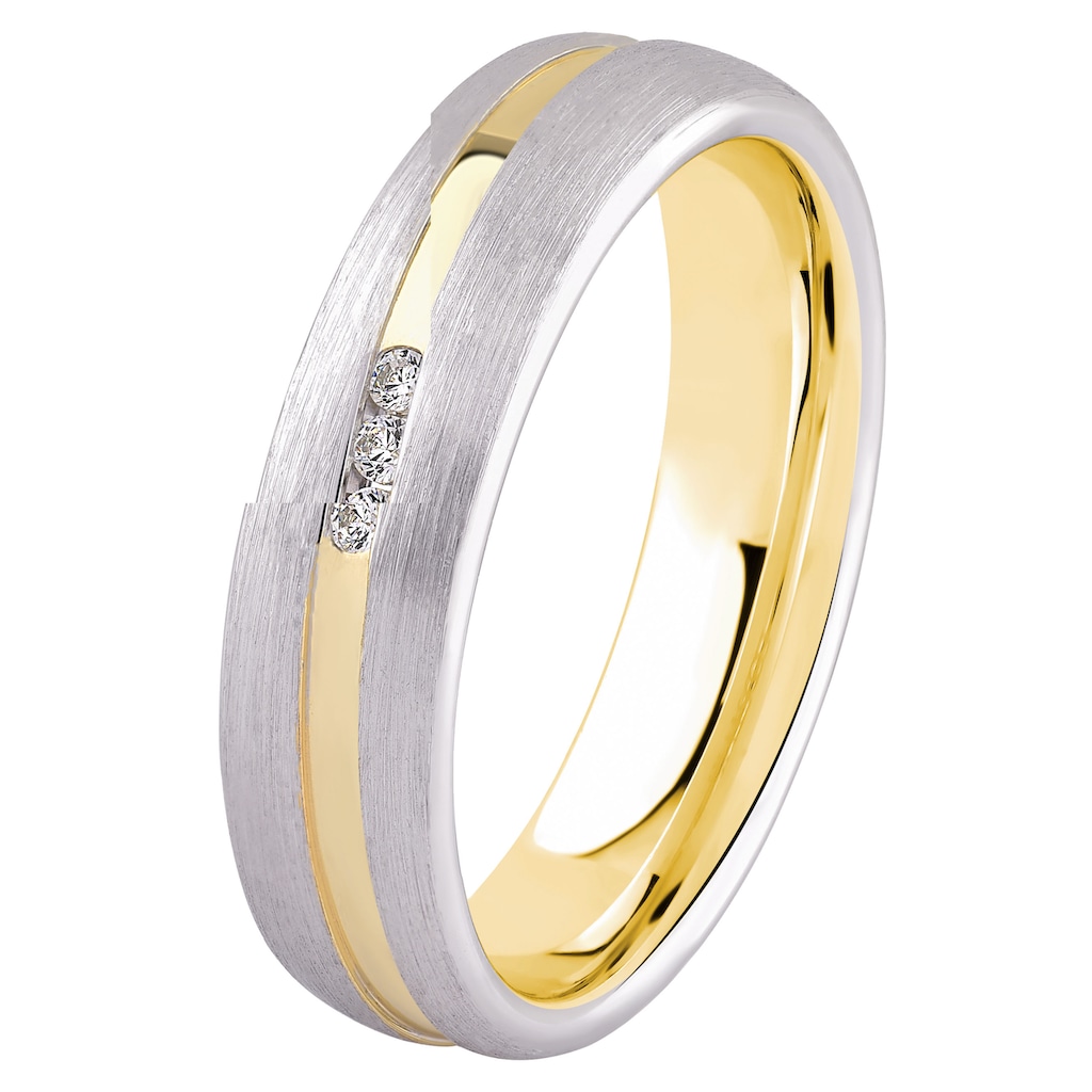 DOOSTI Trauring »Schmuck Geschenk Silber 925 Trauring Ehering Partnerring LIEBE«, wahlweise mit oder ohne Zirkonia