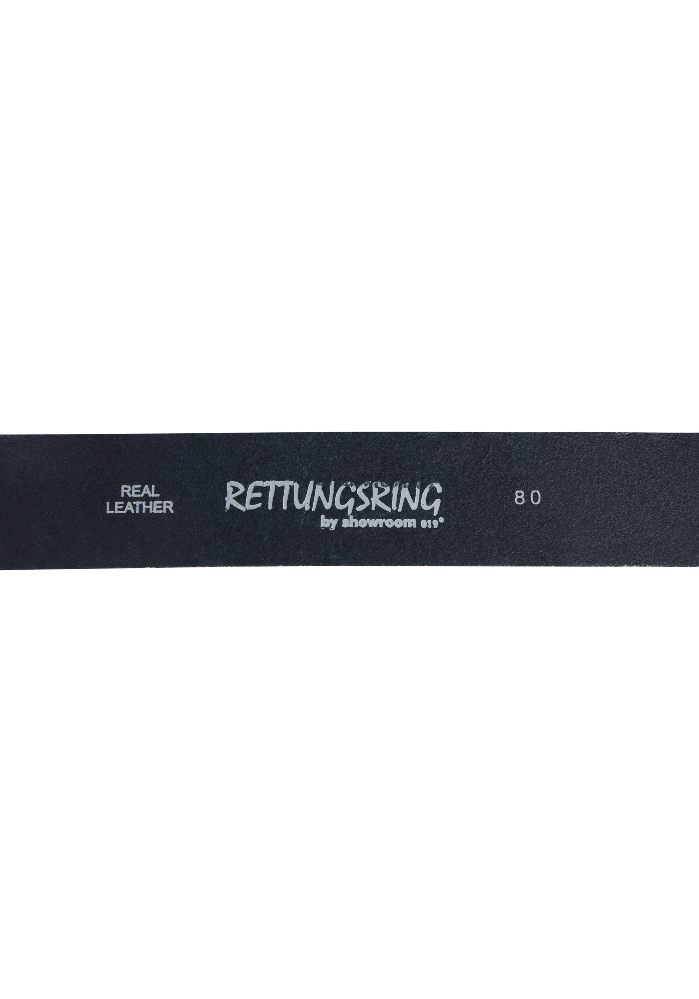 RETTUNGSRING by showroom 019° Ledergürtel, mit austauschbarer Schließe »Muschel Rund Silber«