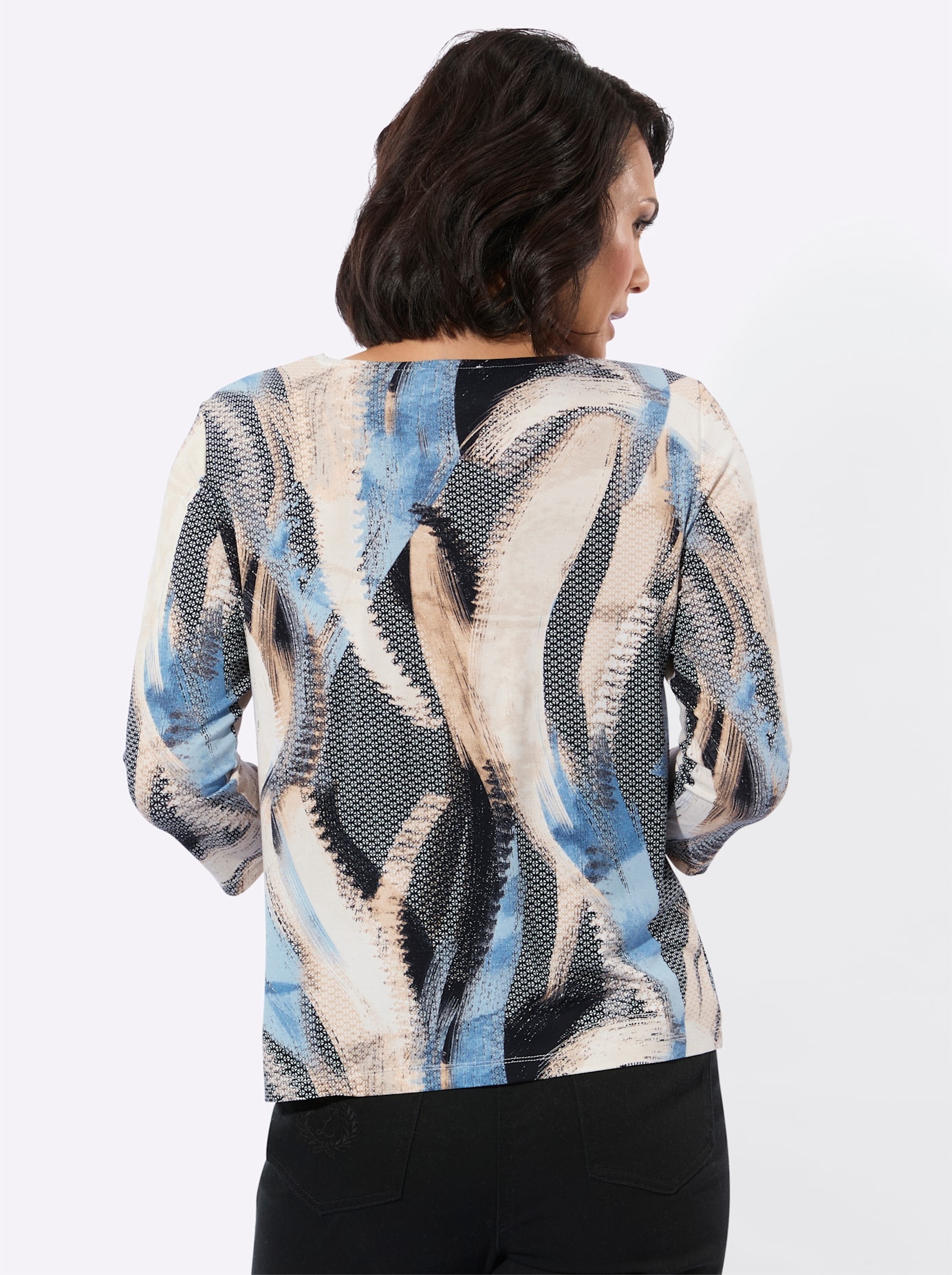 Casual Looks 3/4-Arm-Shirt »Rundhals-Shirt« 1