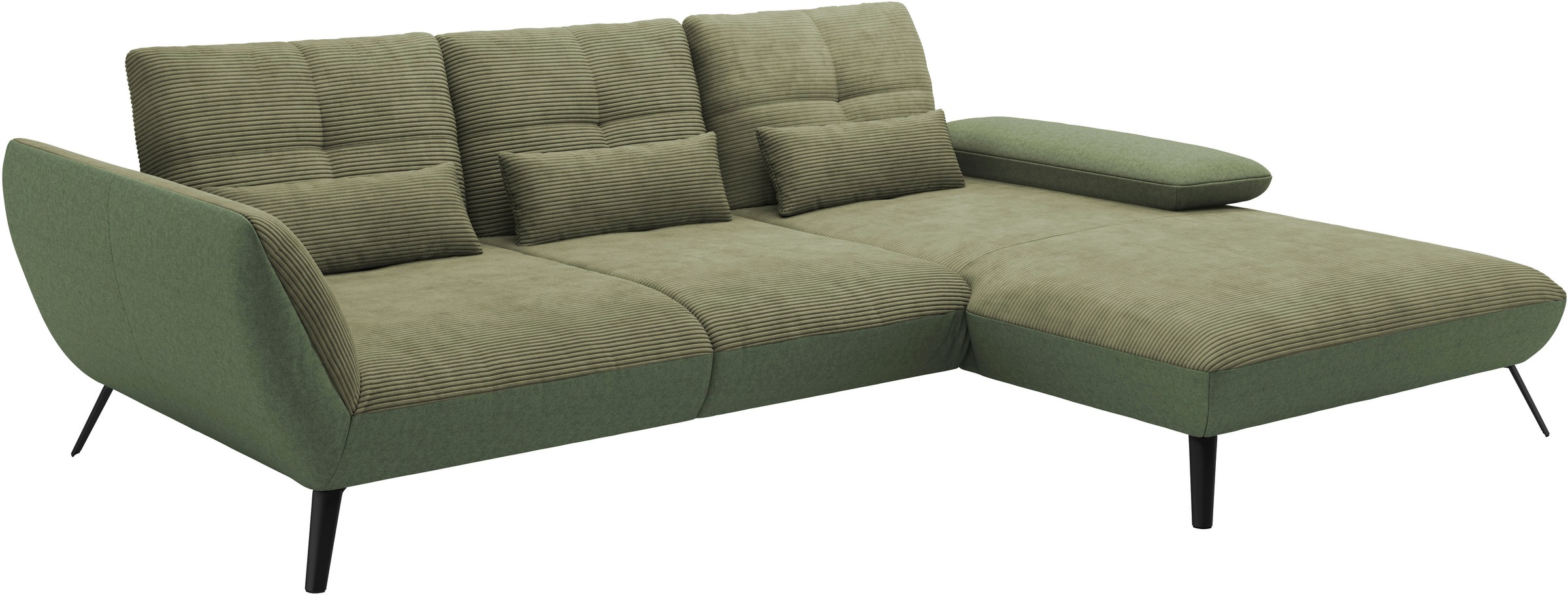 Places of Style Ecksofa »Mikado L-Form«, inkl. Sitztiefenverstellung und Armteilverstellung