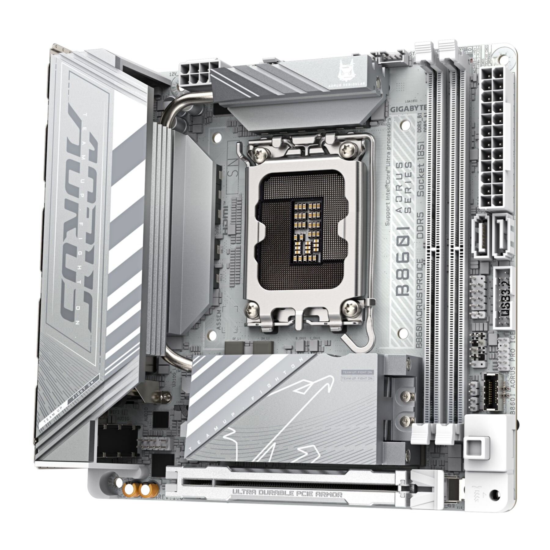 Gigabyte Mainboard »B860I AORUS PRO ICE Mainboard - Intel Core Ultra CPUs, 8+1+2+1 Phasen«