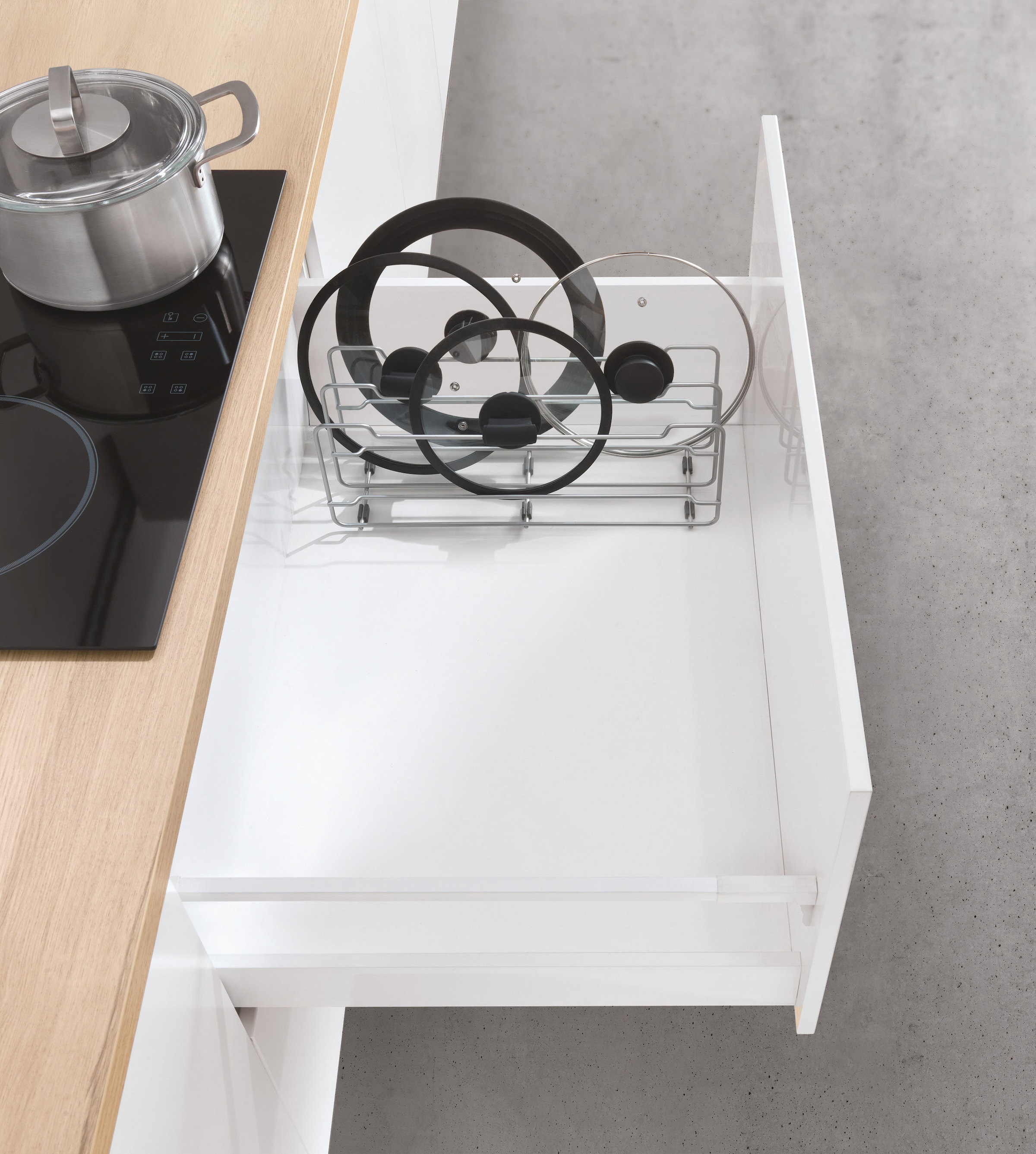 Metaltex Zubehöraufbewahrungsständer (Deckelhalter), Metall