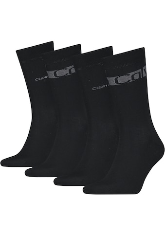 Socken »CK MEN SOCK 4P STRIPES«, (Packung, 4 Paar)