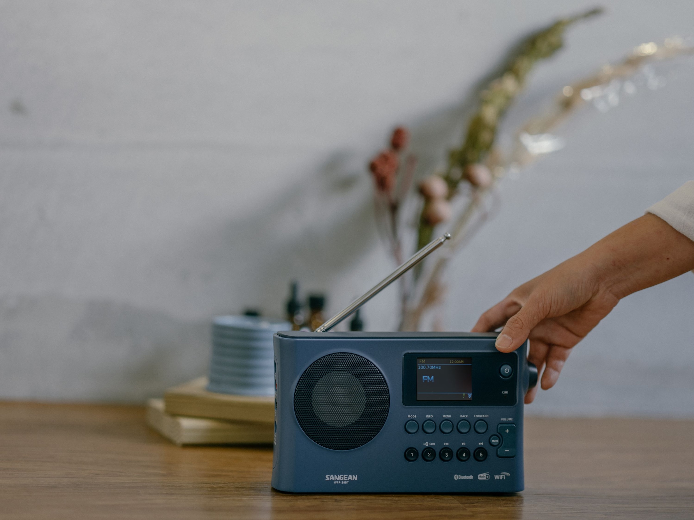 Sangean Internet-Radio »WFR-28BT« (AVRCP Bluetooth Digitalradio (DAB+) | FM-Tuner mit RDS ) DAB+, Bluetooth, Steuerung über UNDOK™-App