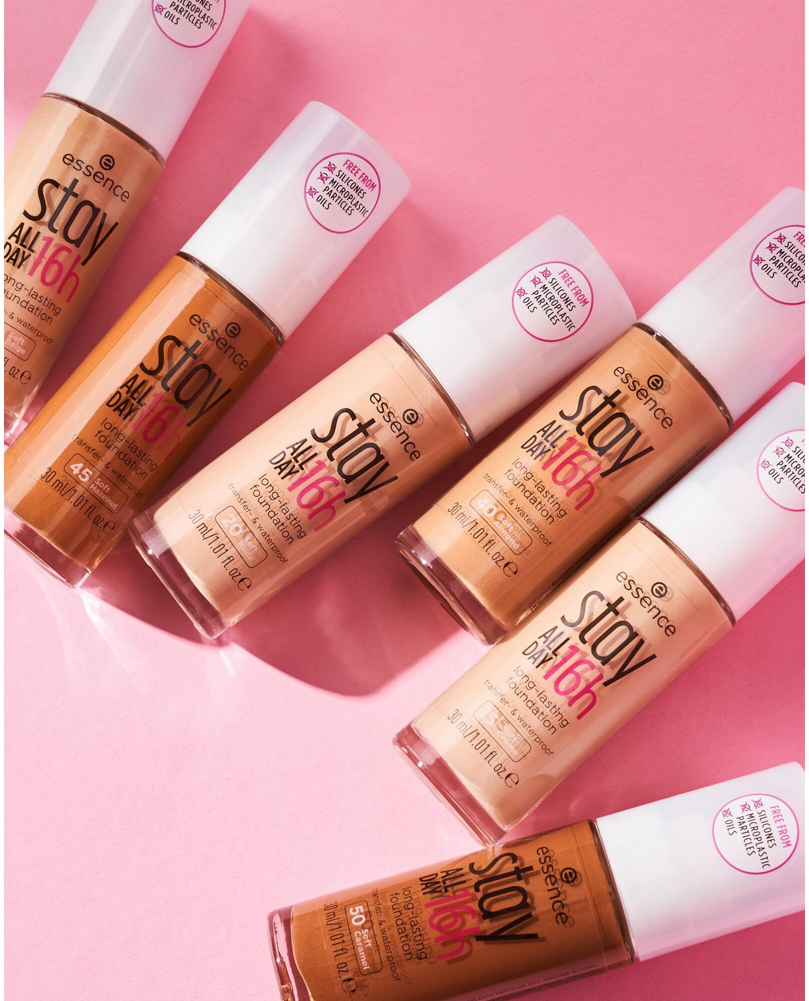 Essence Foundation »stay ALL DAY 16h long-lasting«, (Set, 3 tlg.) online  bei OTTO