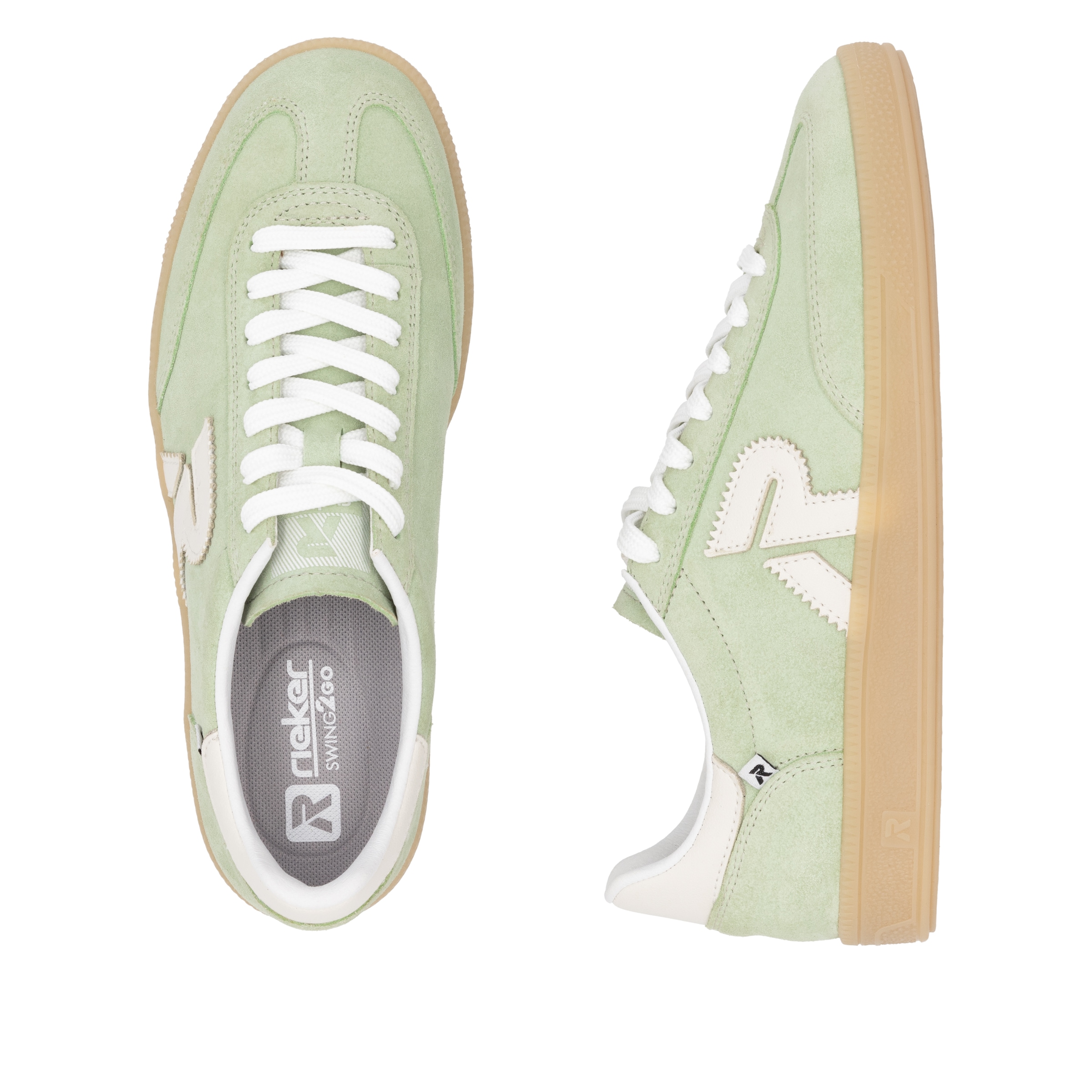 RIEKER Sport Sneaker »San Diego«, Retro-Sneaker, Freizeitschuh, Halbschuh mit herausnehmbarem Fußbett
