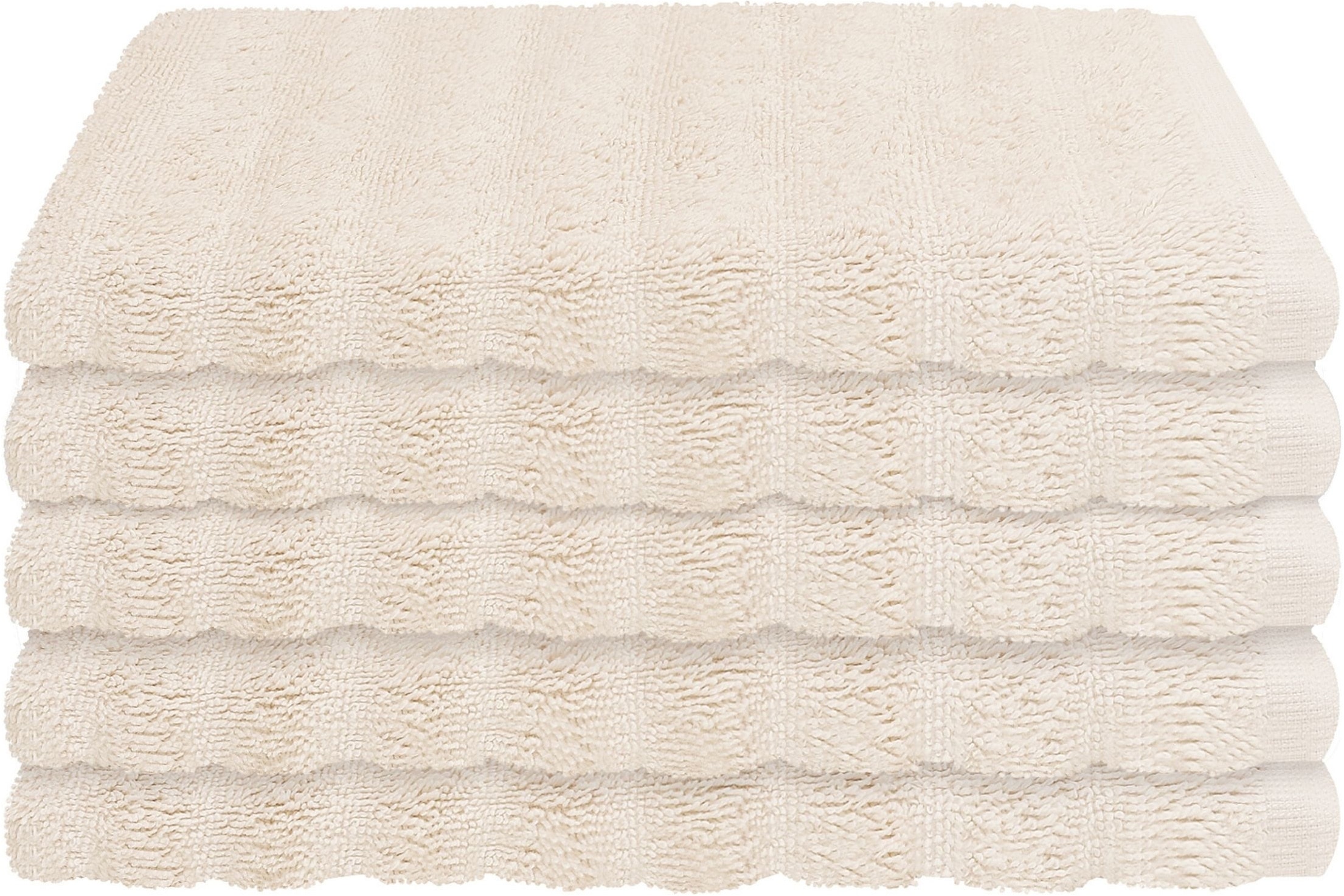 Schiesser Gaestehandtuecher »Neapel aus 100% Baumwolle mit eleganter Hoch-Tief-Optik« OEKO-TEX® MADE IN GREEN
