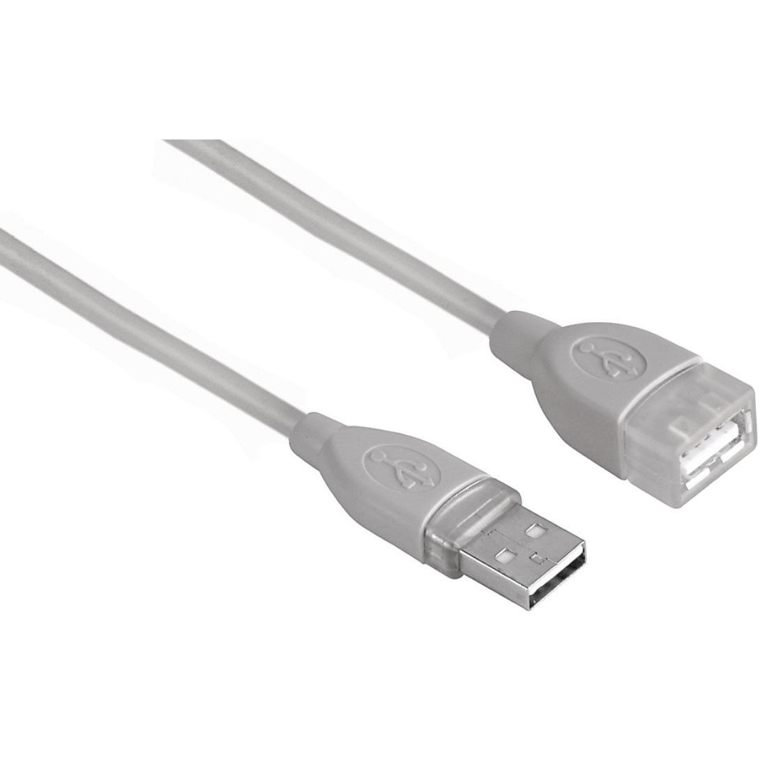 Hama USB-2.0-Verlängerungskabel, geschirmt, Grau, 5,00 m