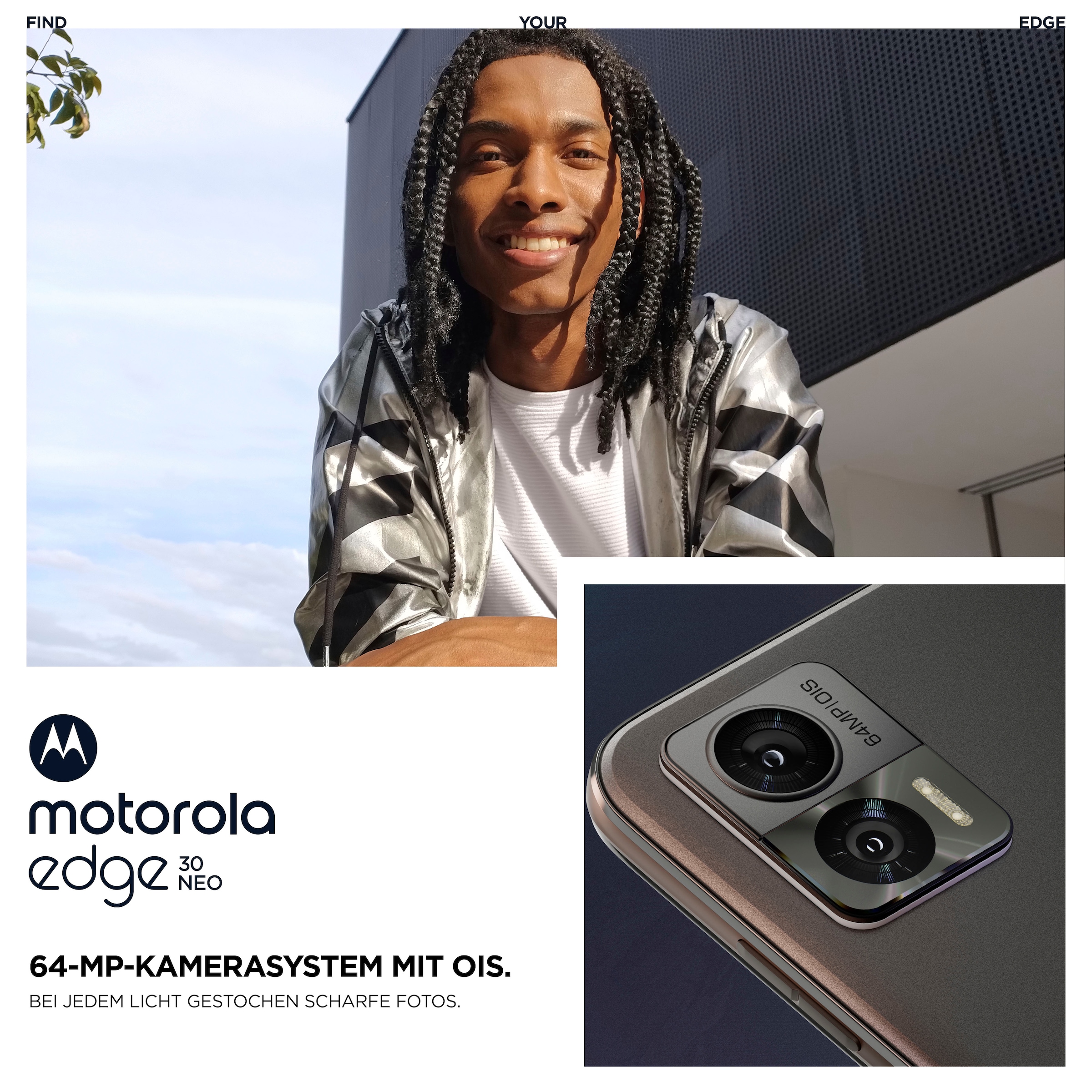 Motorola Smartphone »Edge 30 Neo 256 GB«, schwarz