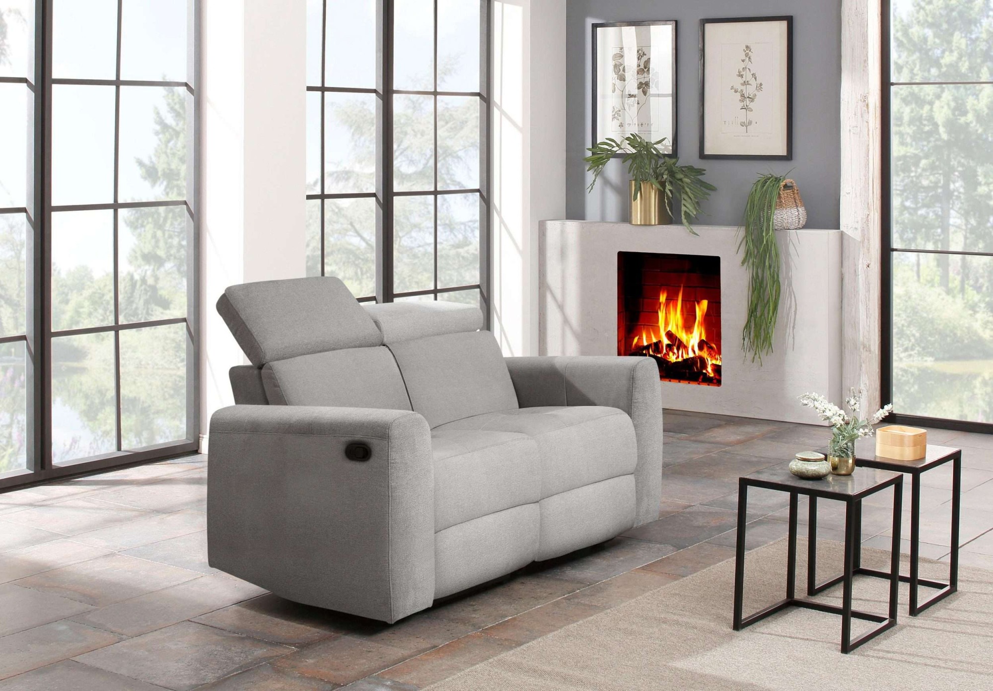 Home affaire 2-Sitzer »Sentrano« 152 cm, man. o. elektr. Relaxfunktion und USB/Kopfverstellung