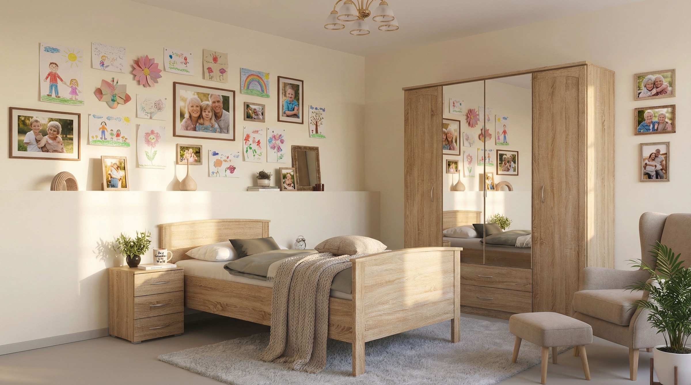 rauch Nachtkommode »Nachttisch Nachtkonsole Beistelltisch Kommode Sideboard TORRENT« mit 2 geräumigen Schubkästen, Breite 40 cm MADE IN GERMANY