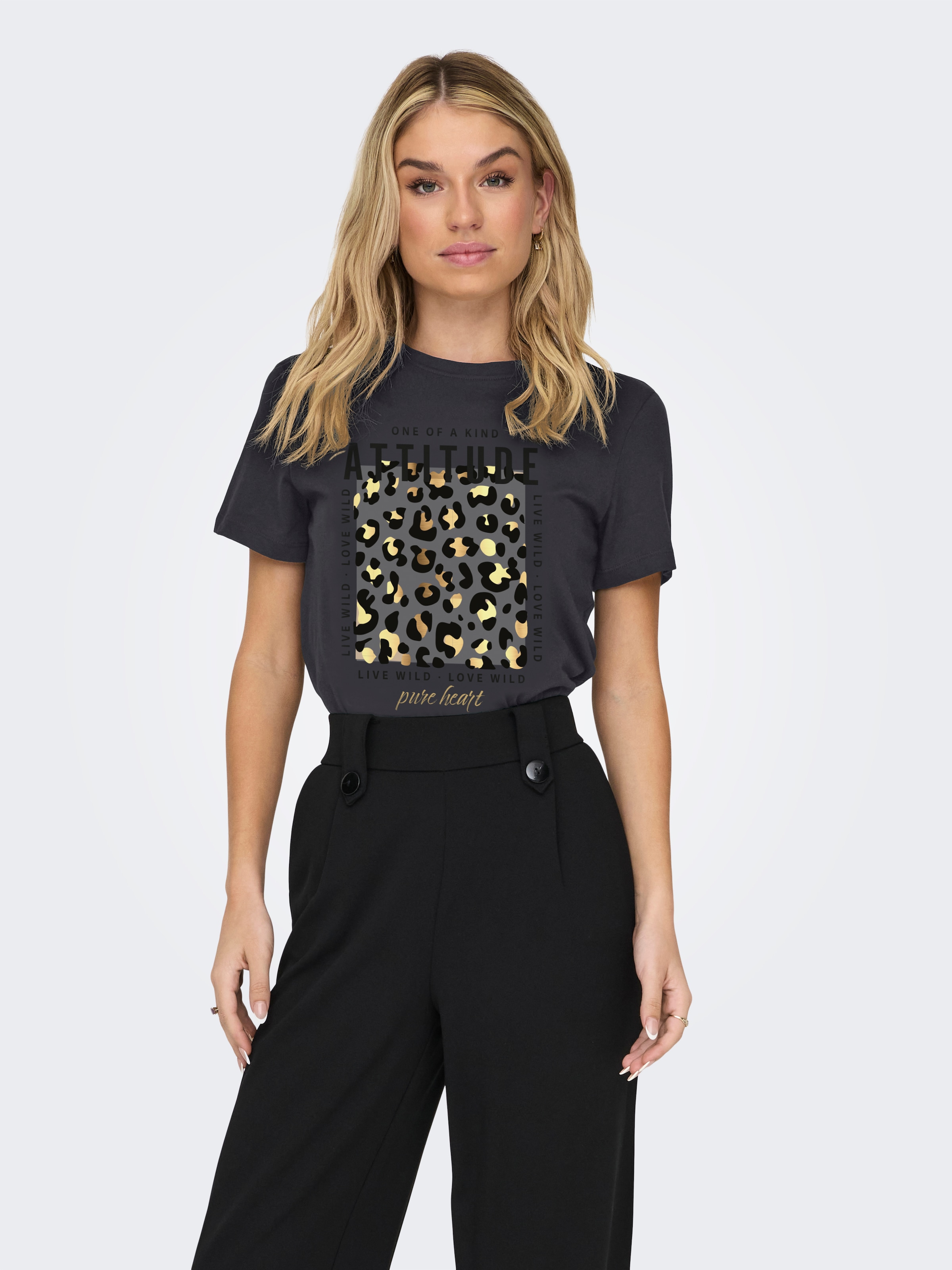 ONLY Kurzarmshirt »ONLKITA LIFE REG S/S MIX TOP CS JR«