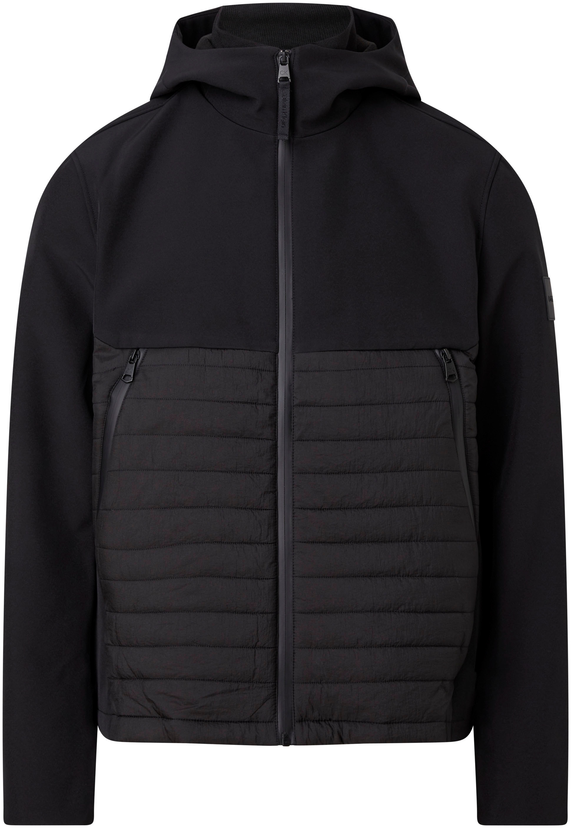 Calvin Klein Big&Tall Outdoorjacke »BT_QUILTED MIX MEDIA JACKET HOOD«, mit Kapuze