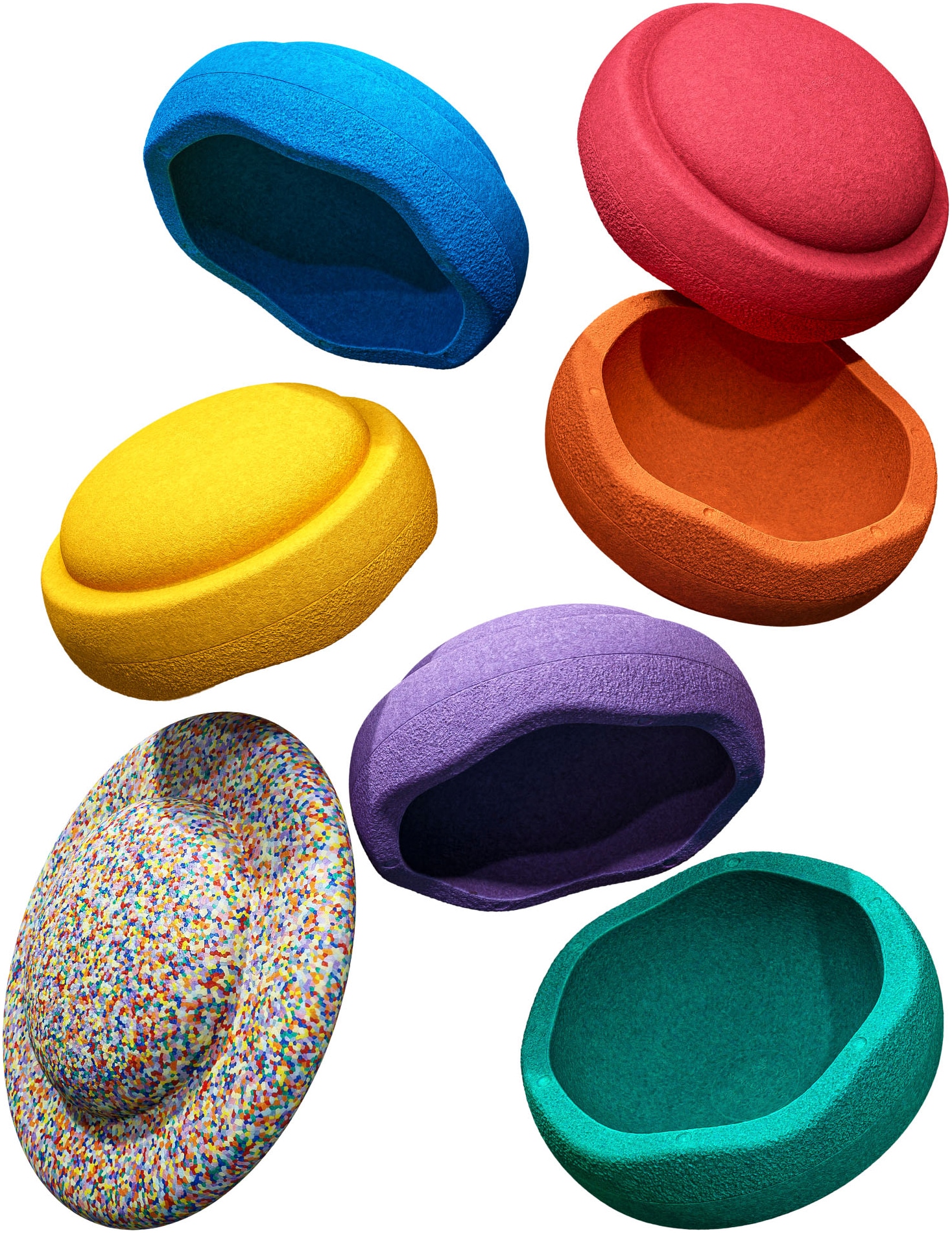Stapelstein Balancetrainer »Stapelstein® Rainbow Set classic« inklusive Balance Board