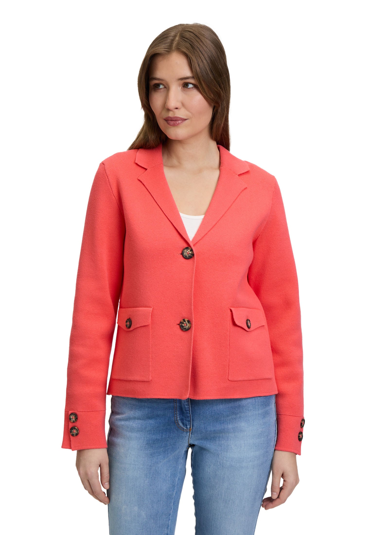 Betty Barclay Strickjacke »Strickblazer mit aufgesetzten Taschen«