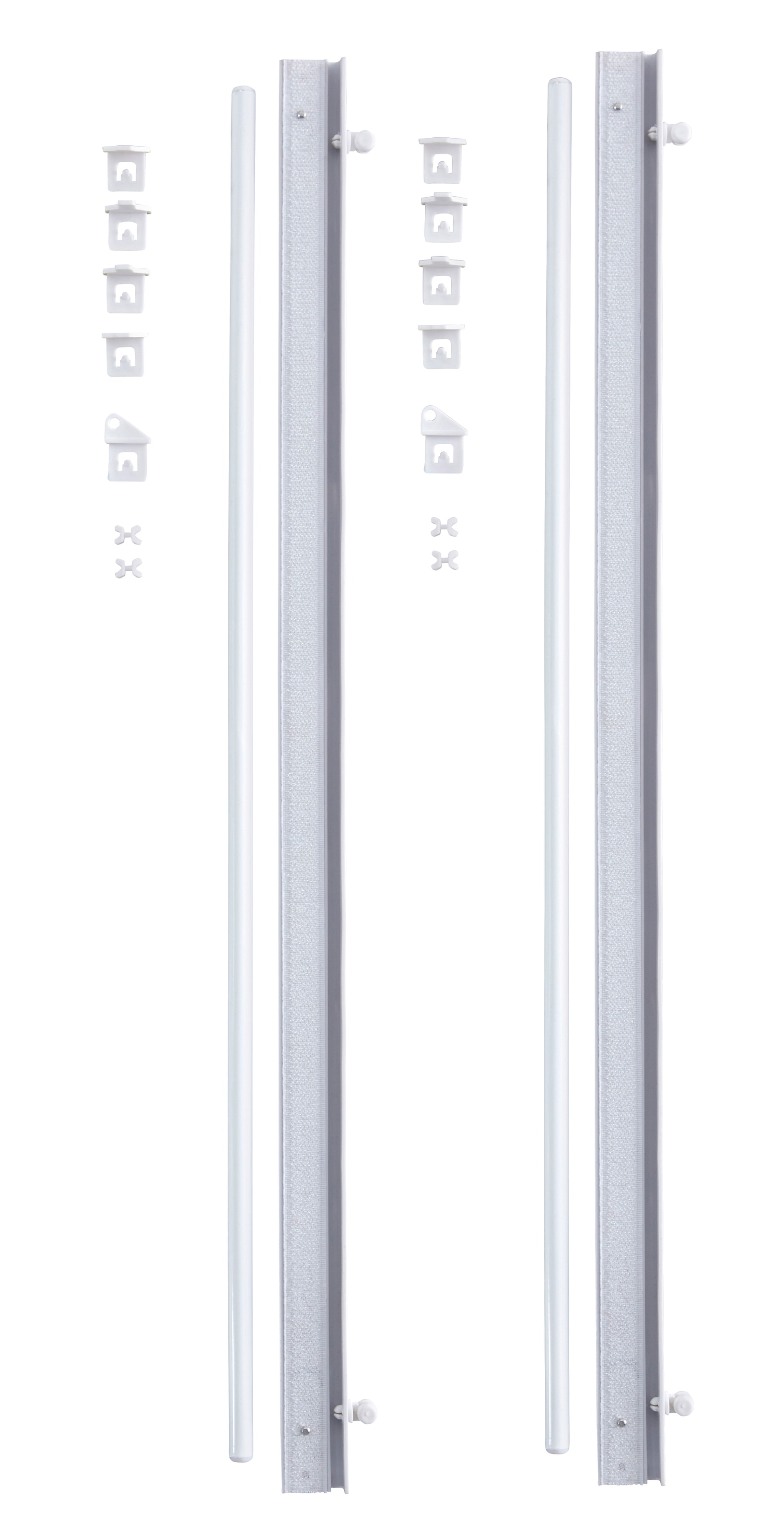 my home Schiebegardine »Xanten« Klettband 2 Stk. tlg. 2-er Set, mit Befestigungszubehör, Breite 57 cm, Raumteiler, modern