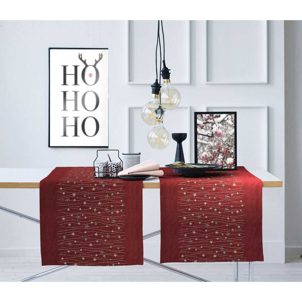 APELT Tischläufer »6301 CHRISTMAS GLAM, Weihnachtsdeko, Weihnachten«, (1 St.)