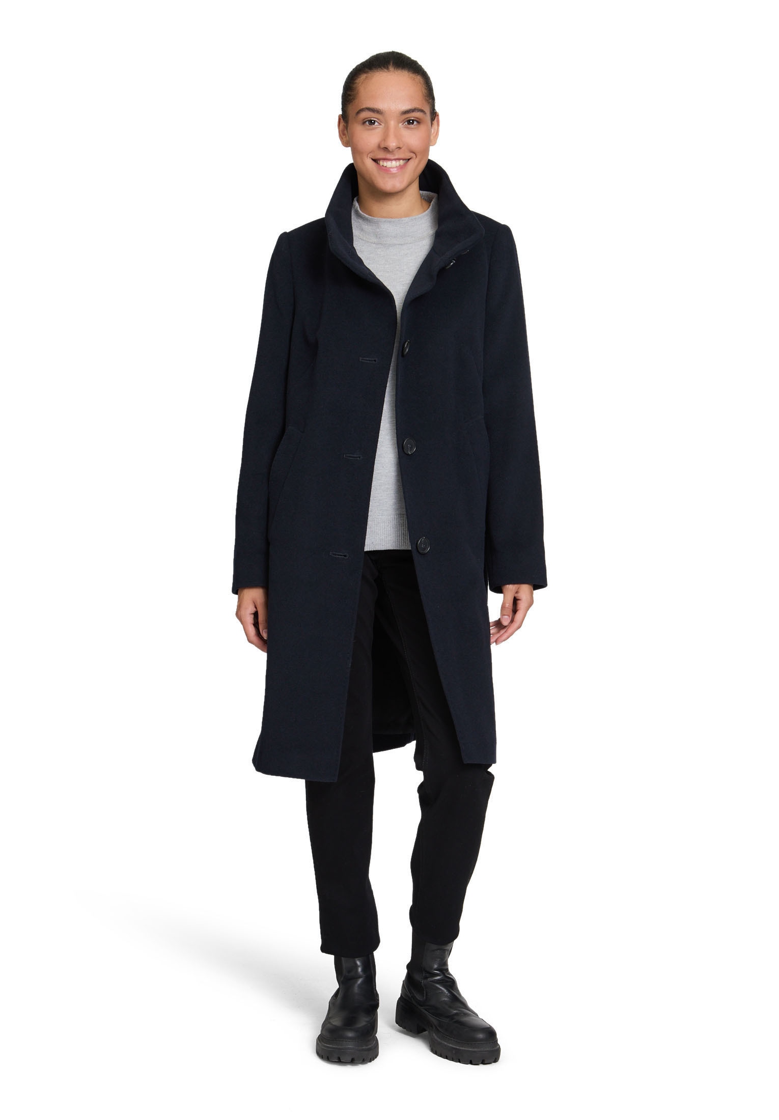 Betty Barclay Wolljacke »Wollmantel mit Kragen«