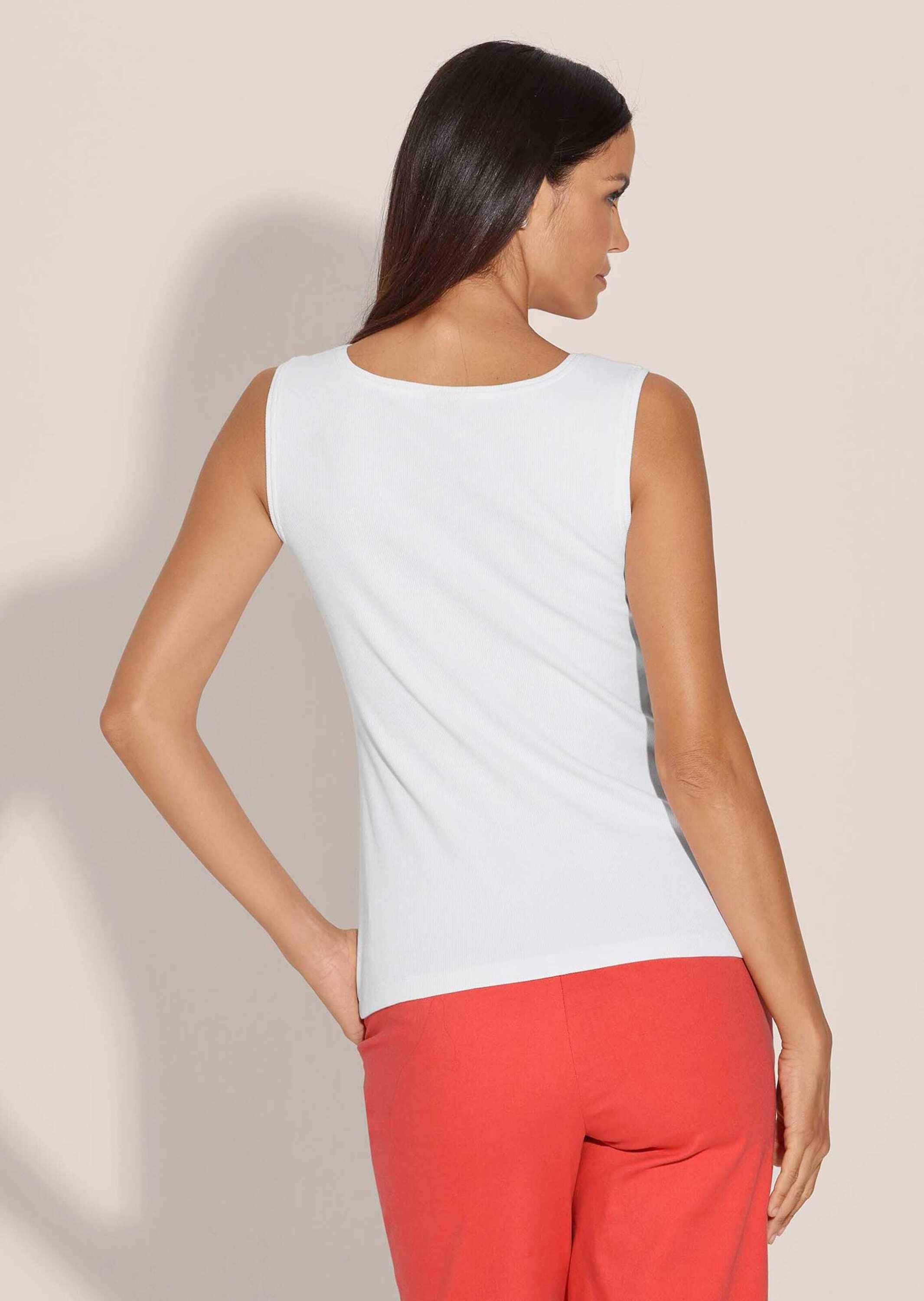 MADELEINE Trägertop »Tanktop Ärmelloses Rippen-Top«