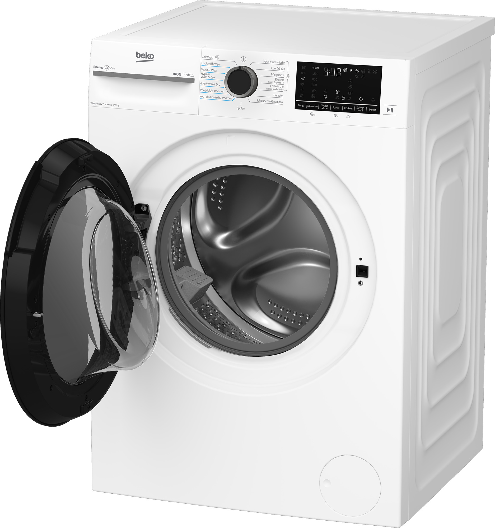 BEKO Waschtrockner »BM3DT4944W« 9 kg /6 kg 76 dB(A) Waschen & Trocknen in einem: 9 kg / 6 kg, Dampffunktion