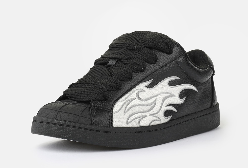 Buffalo Sneaker »LIBERTY«  , Freizeitschuh, Schnürschuh, Halbschuh mit trendigem Flammenmotiv