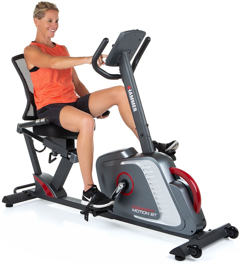 Hammer Sitz-Ergometer »Comfort Motion BT«, Heimtrainer Fahrrad mit Comfortsitz