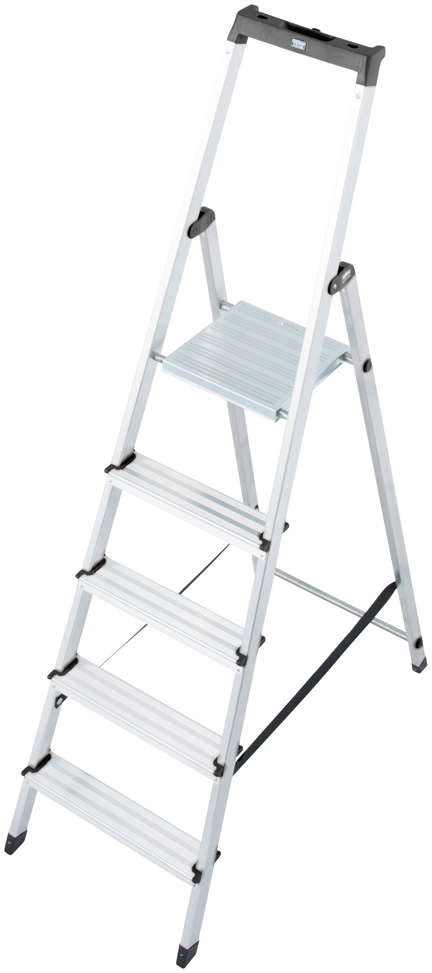 Stehleiter »Solidy«, Aluminium, 1x5 Stufen, Arbeitshöhe ca. 305 cm