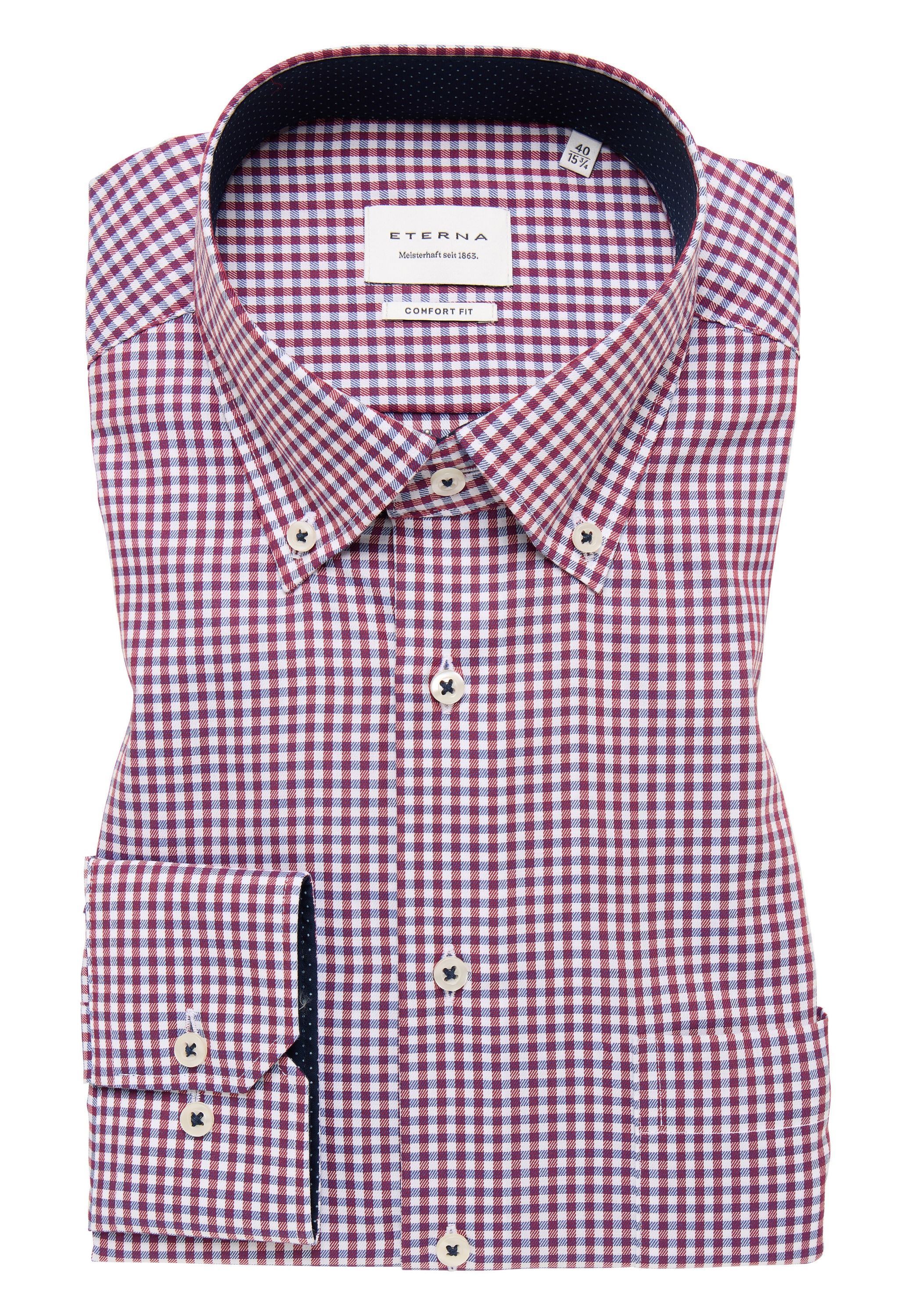Eterna Langarmhemd »COMFORT FIT«, NON IRON (bügelfrei)