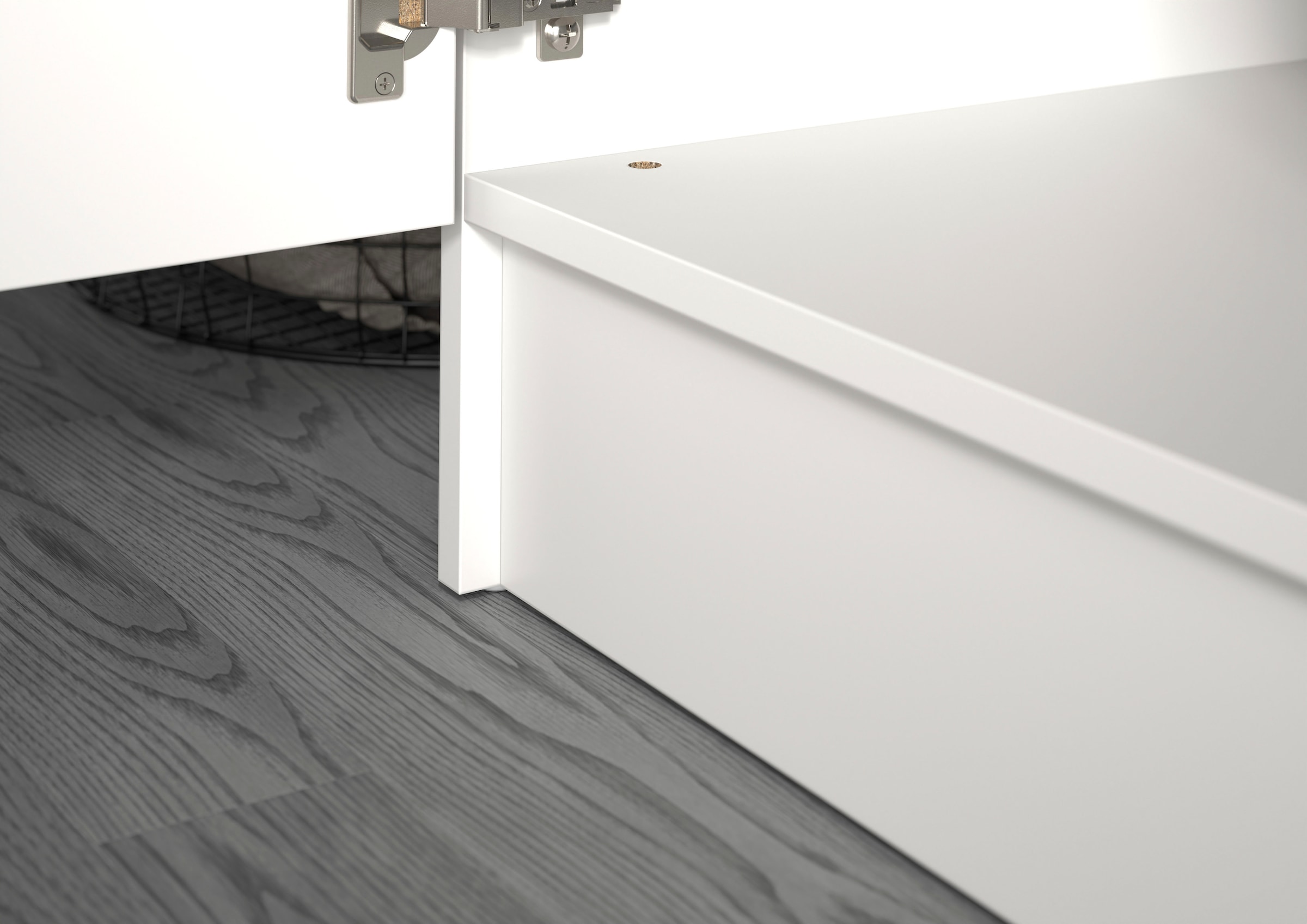 welltime Badmöbel-Set »FALAS, TOPSELLER!, 3-teilig, Hauswirtschaftsraum Set, Breite 176 cm« Set, 1x Wäscheschrank, 1x Waschmaschinenumbauschrank, 1x Mehrzweckschrank, 3 Stk. tlg.