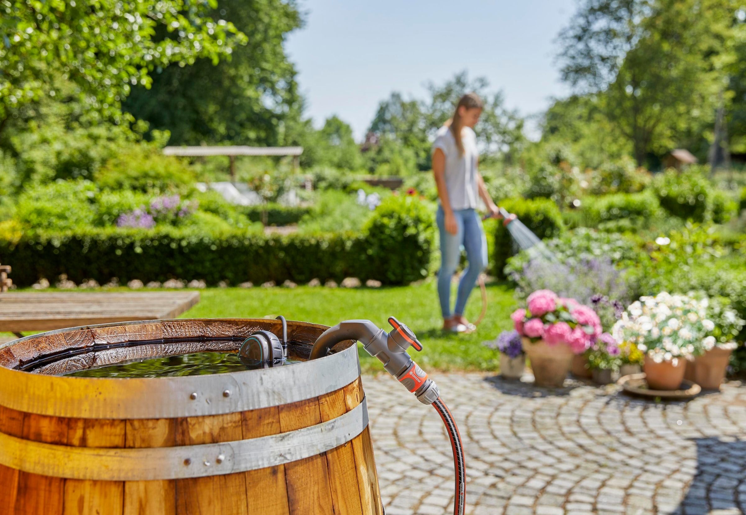 GARDENA Regenfasspumpe »4000/1, 1762-20«, 4000 l/h max. Fördermenge