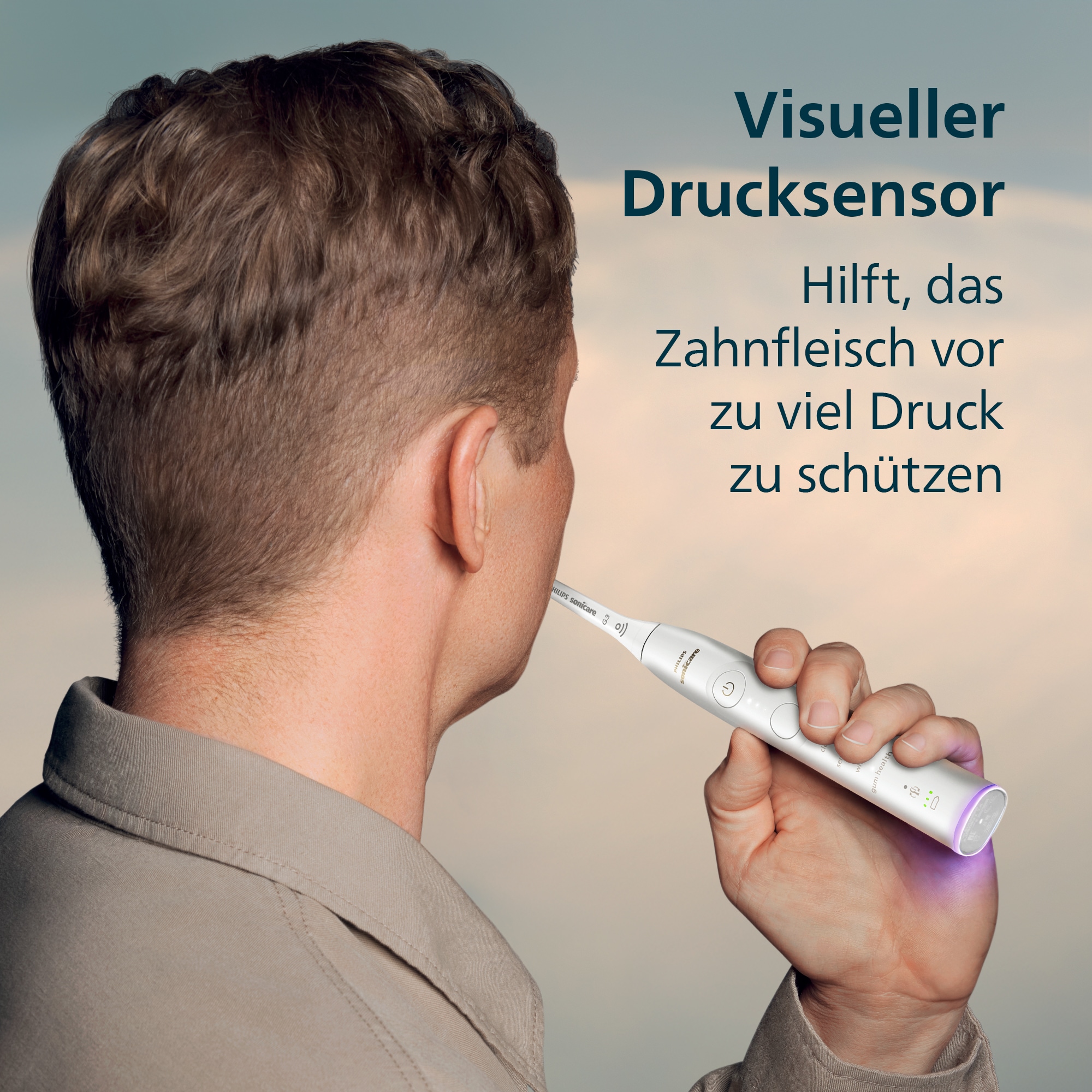 Philips Sonicare Elektrische Zahnbürste »Series 7100 HX7429/02« 2 Stk. Aufsteckbürsten mit Andruckkontrolle, 7 Putzeinstellungen, inkl. Reiseladeetui