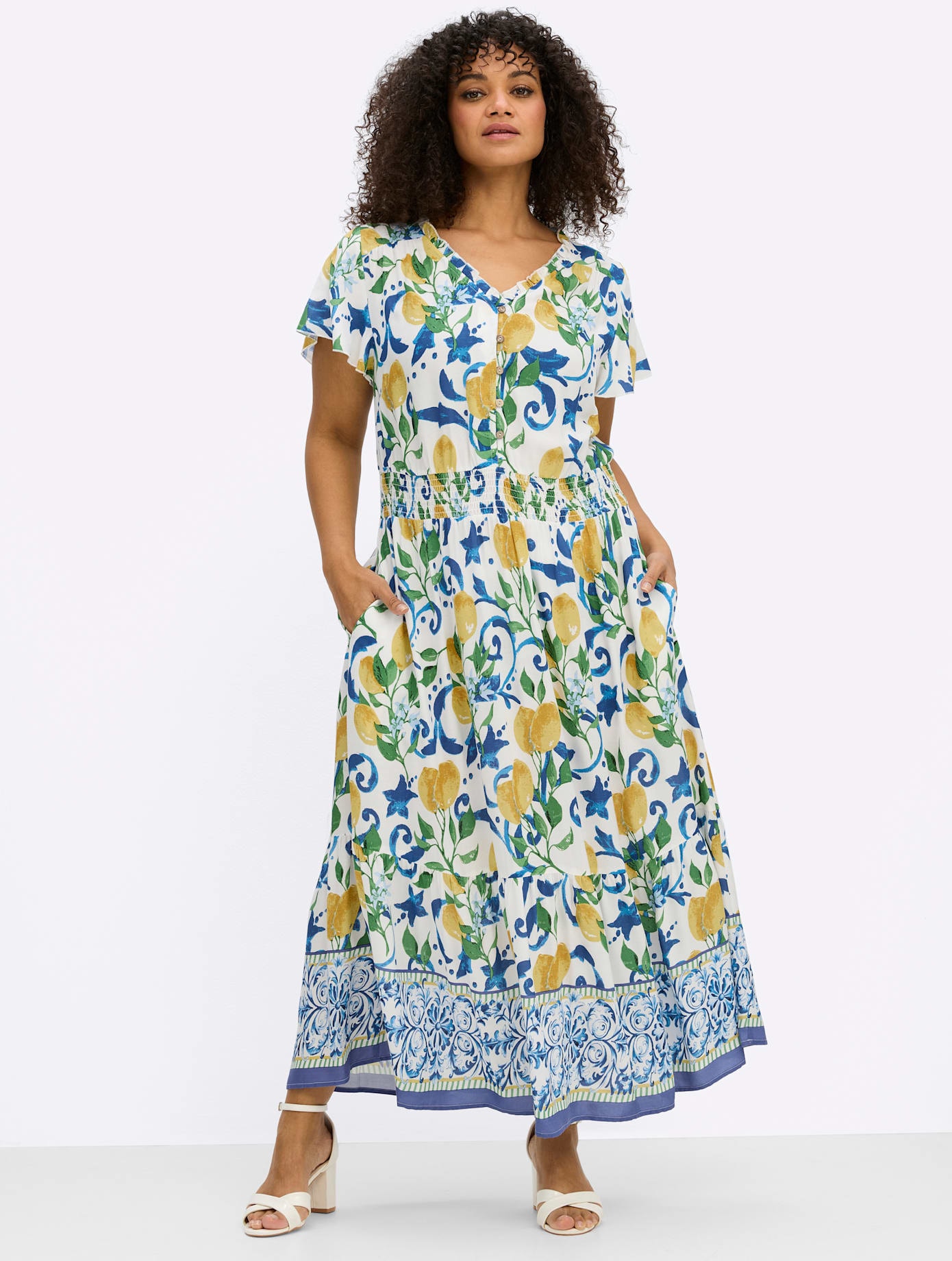 sheego by Joe Browns Sommerkleid »Kleid« Eingrifftaschen