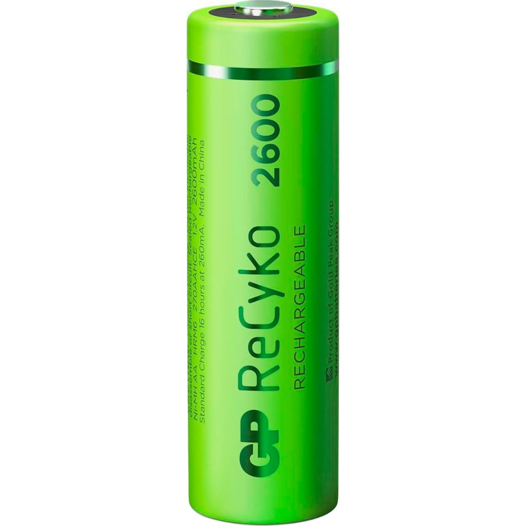 GP Batteries Akku »2er Pack AA Akku GP NiMH 2600 mAh ReCyko 1,2V«, AA, 2600 mAh