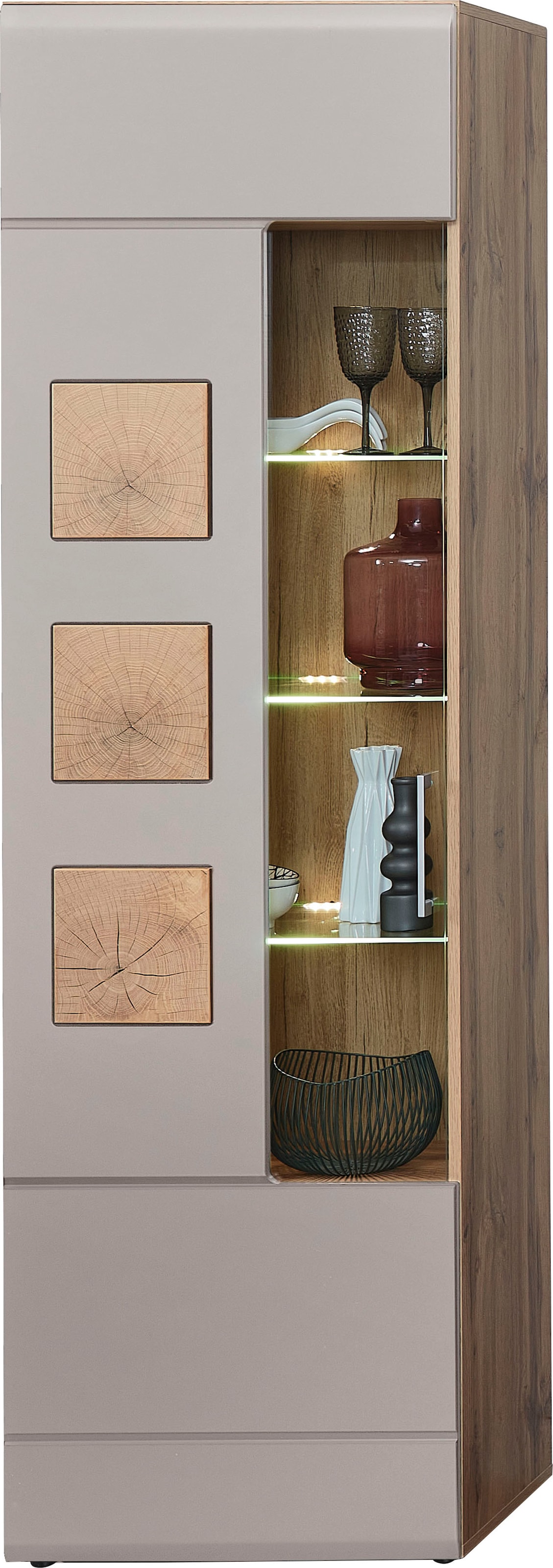 Innostyle Wohnwand »Wohnwand SINFONIE, 340/209/52 cm BxHxT« 4 Stk. tlg.