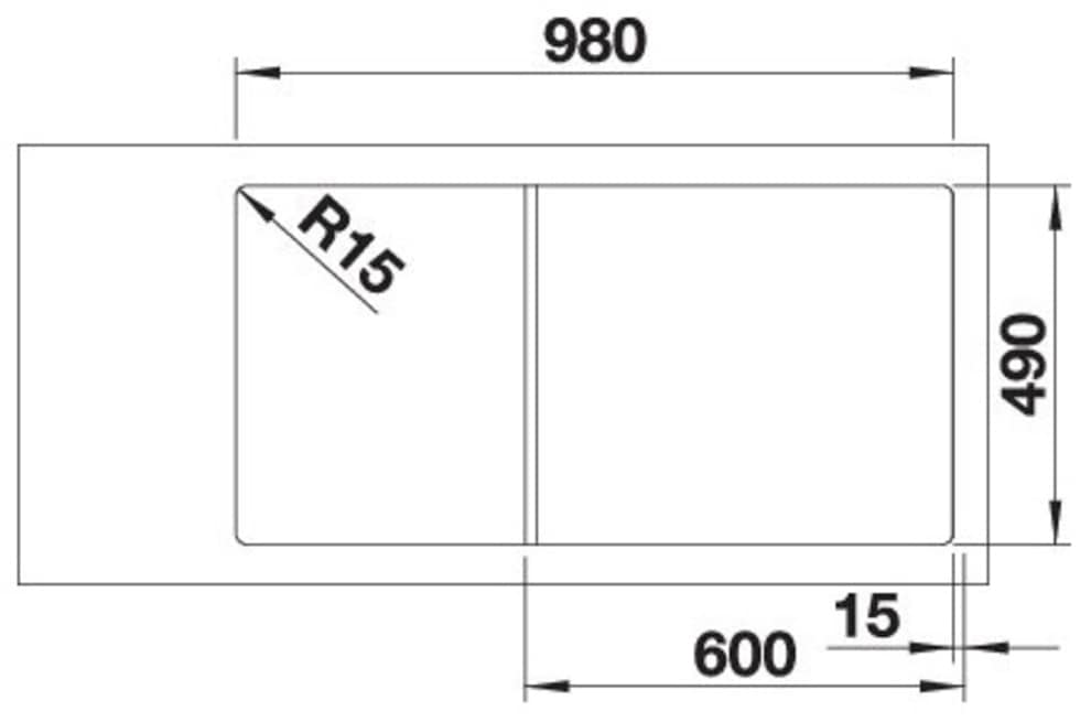 Blanco Granitspüle »AXIA III 6 S« 1 Stk. tlg. inklusive Esche-Compound-Brückenschneidebrett und Multifunktionsschale