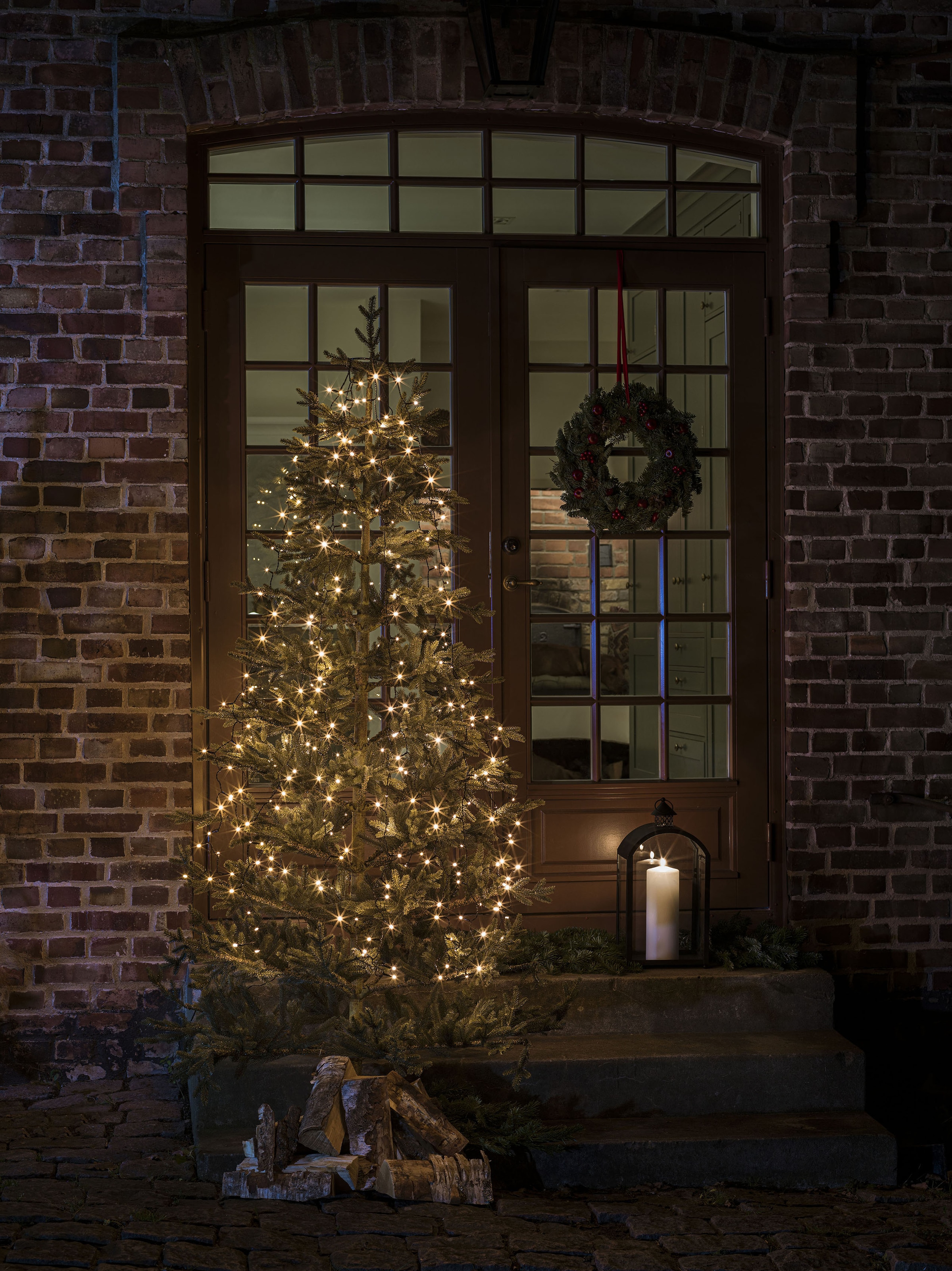 KONSTSMIDE LED-Baummantel »Weihnachtsdeko OTTO bei gefrostete Stränge aussen, Dioden 45 6 à Lichterkette LED St.-flammig, bestellen 270 Christbaumschmuck«