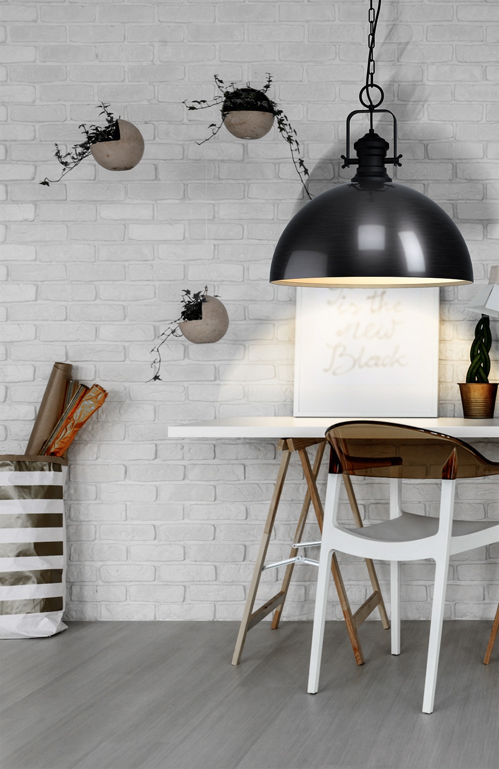 EGLO Pendelleuchte »COMBWICH«, 1 flammig, Leuchtmittel E27 | ohne Leuchtmittel, Hängelampe 53 cm,Hängeleuchte, Esstischlampe, Wohnzimmerlampe, E27