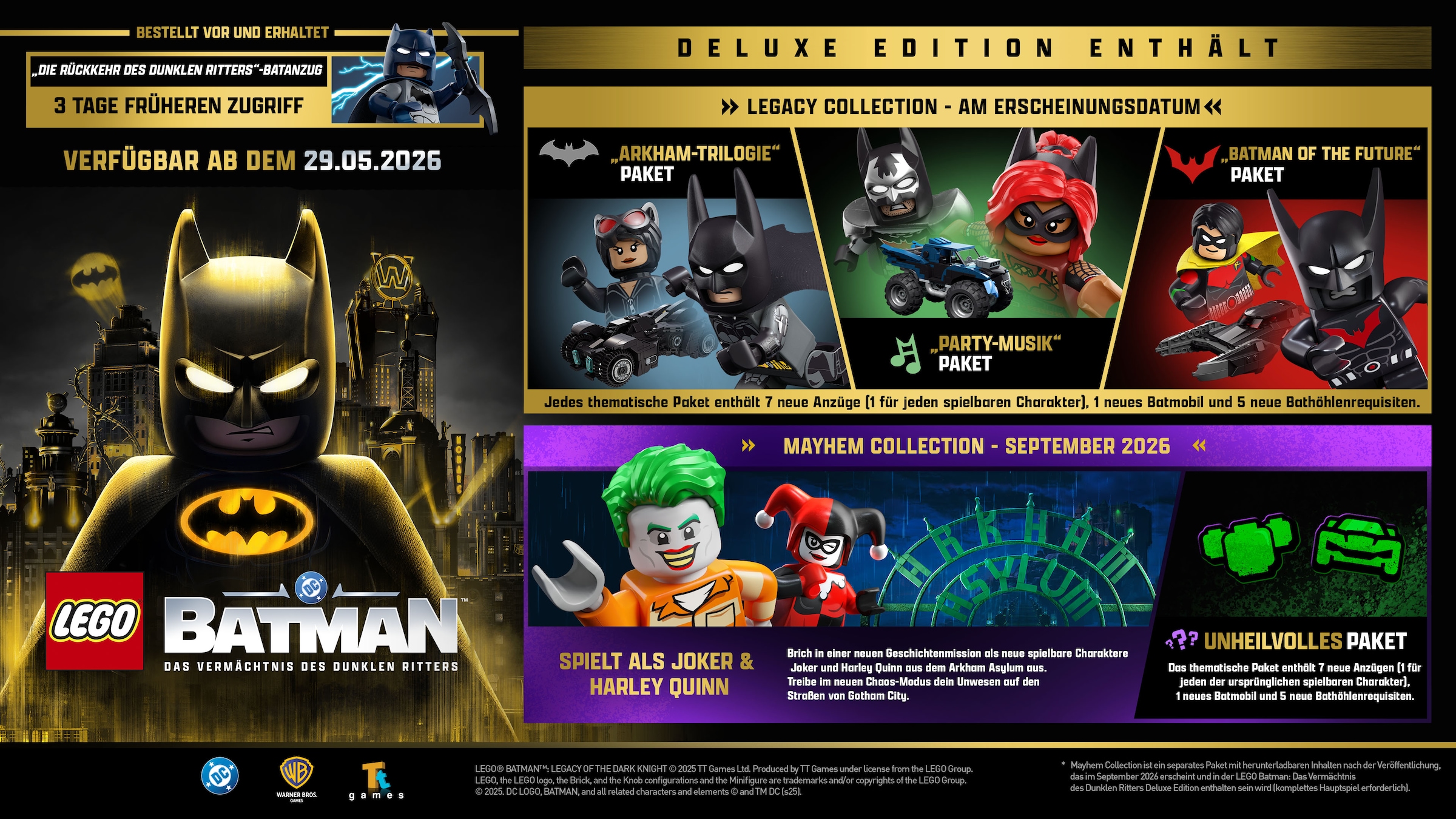 Warner Games Spielesoftware »LEGO Batman: Das Vermächtnis des dunklen Ritters« Nintendo Switch 2