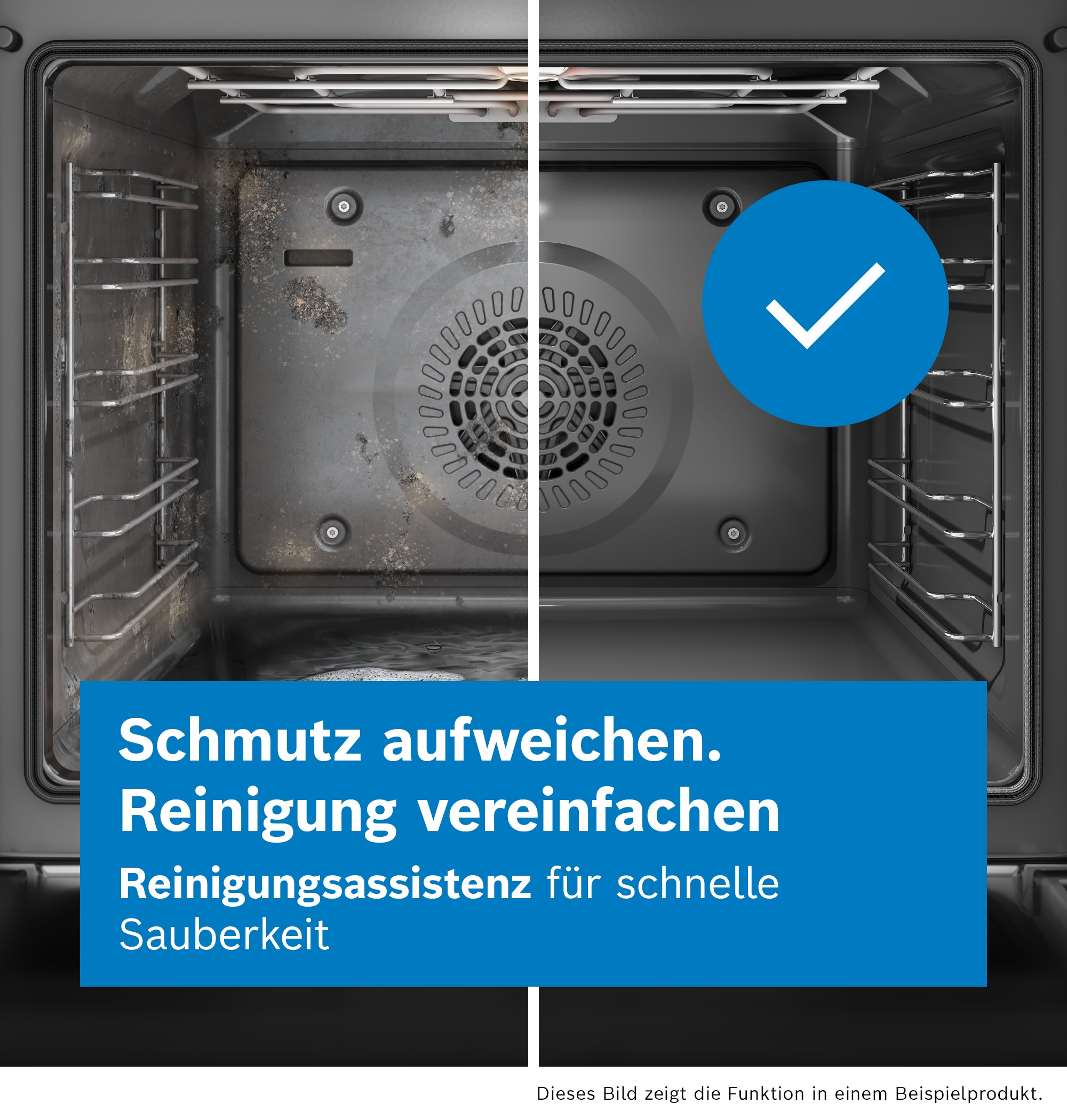BOSCH Dampfbackofen Serie 8 »HSG7384B2« mit Teleskopauszug nachrüstbar Schnelle, gesunde Gerichte mit Dampf-Funktion Plus + Abschaltautomatik