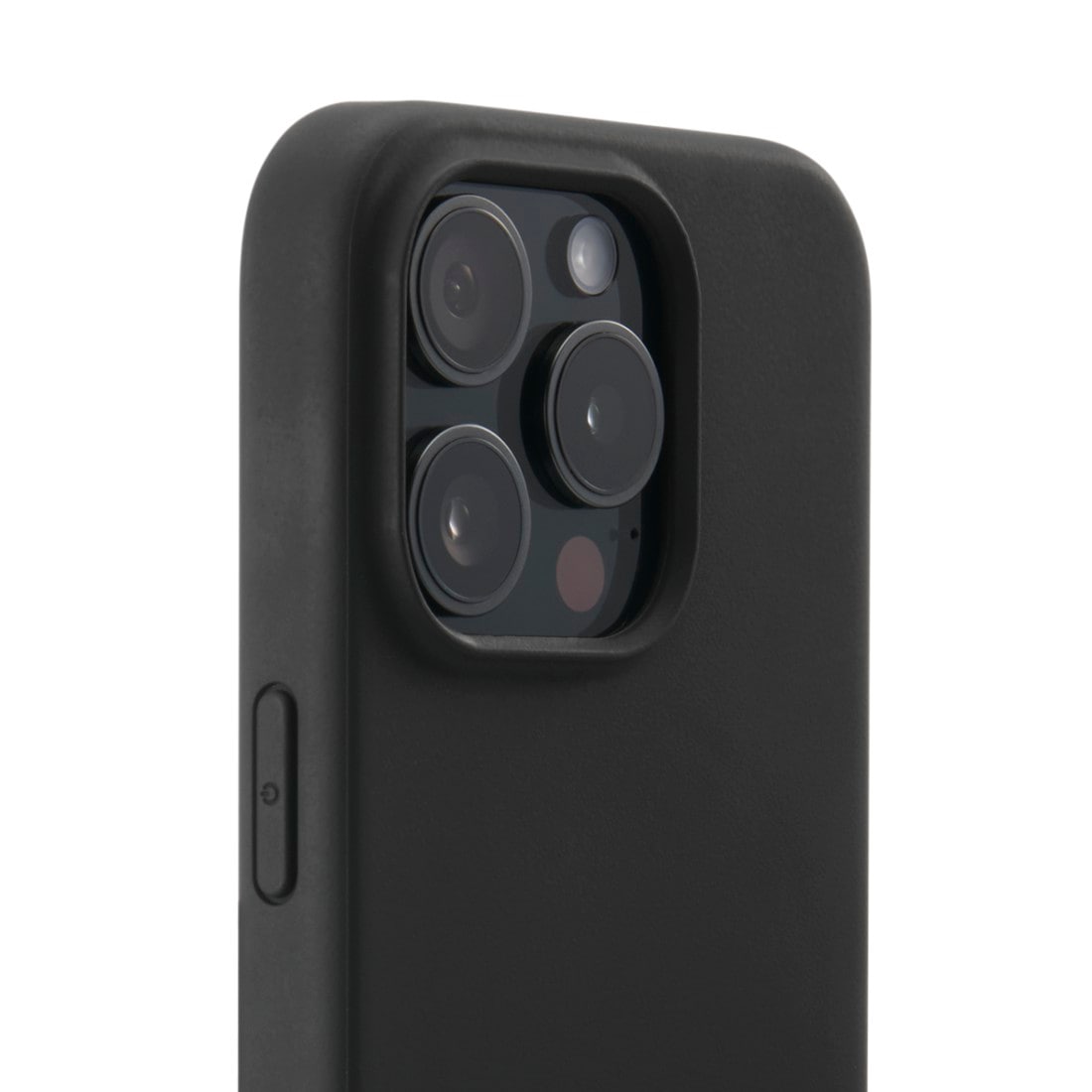 Hama Handyhülle »Handyhülle MagCase "Fantastic Feel" für Apple iPhone 15 Pro, Schwarz«, Apple iPhone 15 Pro, Kratzschutz und bezogene Seitentasten