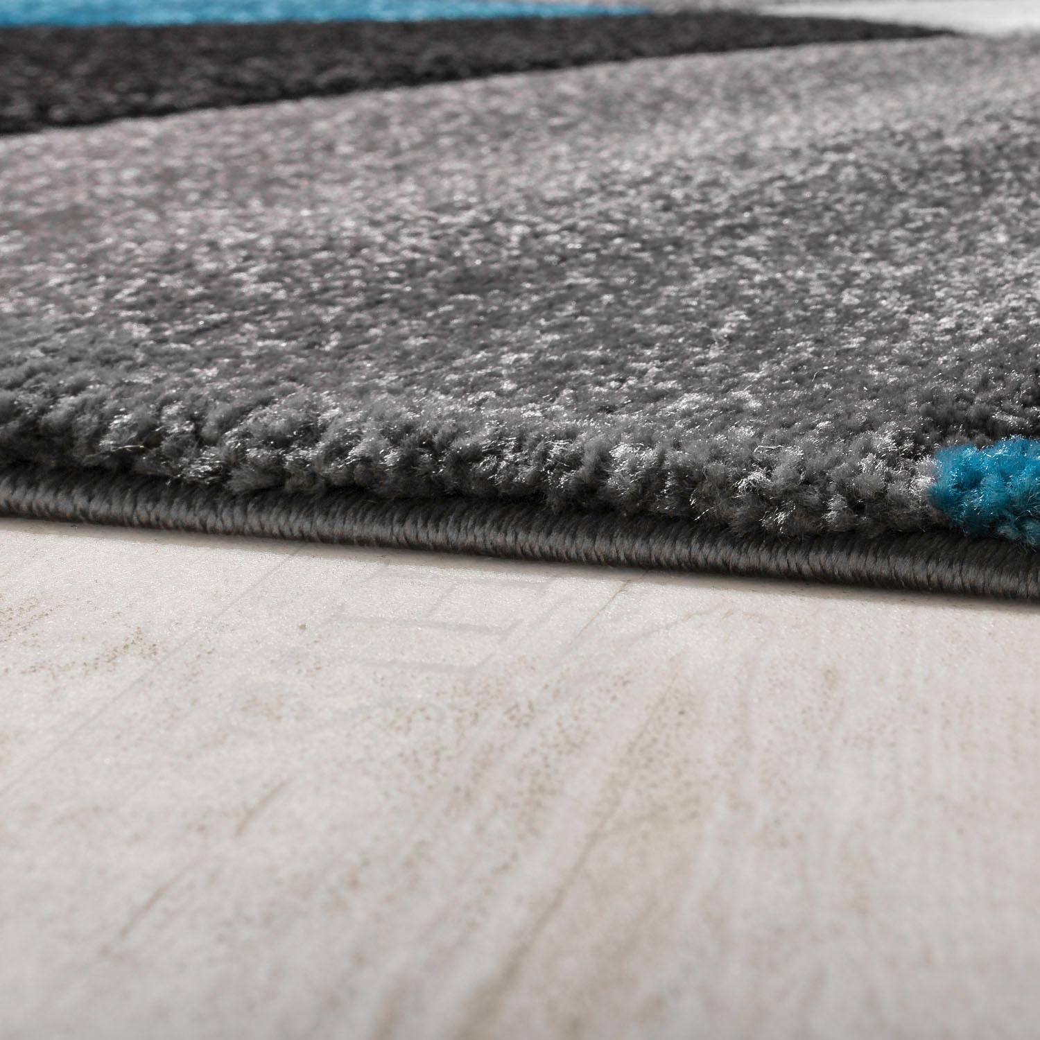 Paco Home Läufer »Diamond 664« rechteckig 18 mm Höhe Teppich-Läufer, Kurzflor, 3D-Design, modernes geometrisches Muster