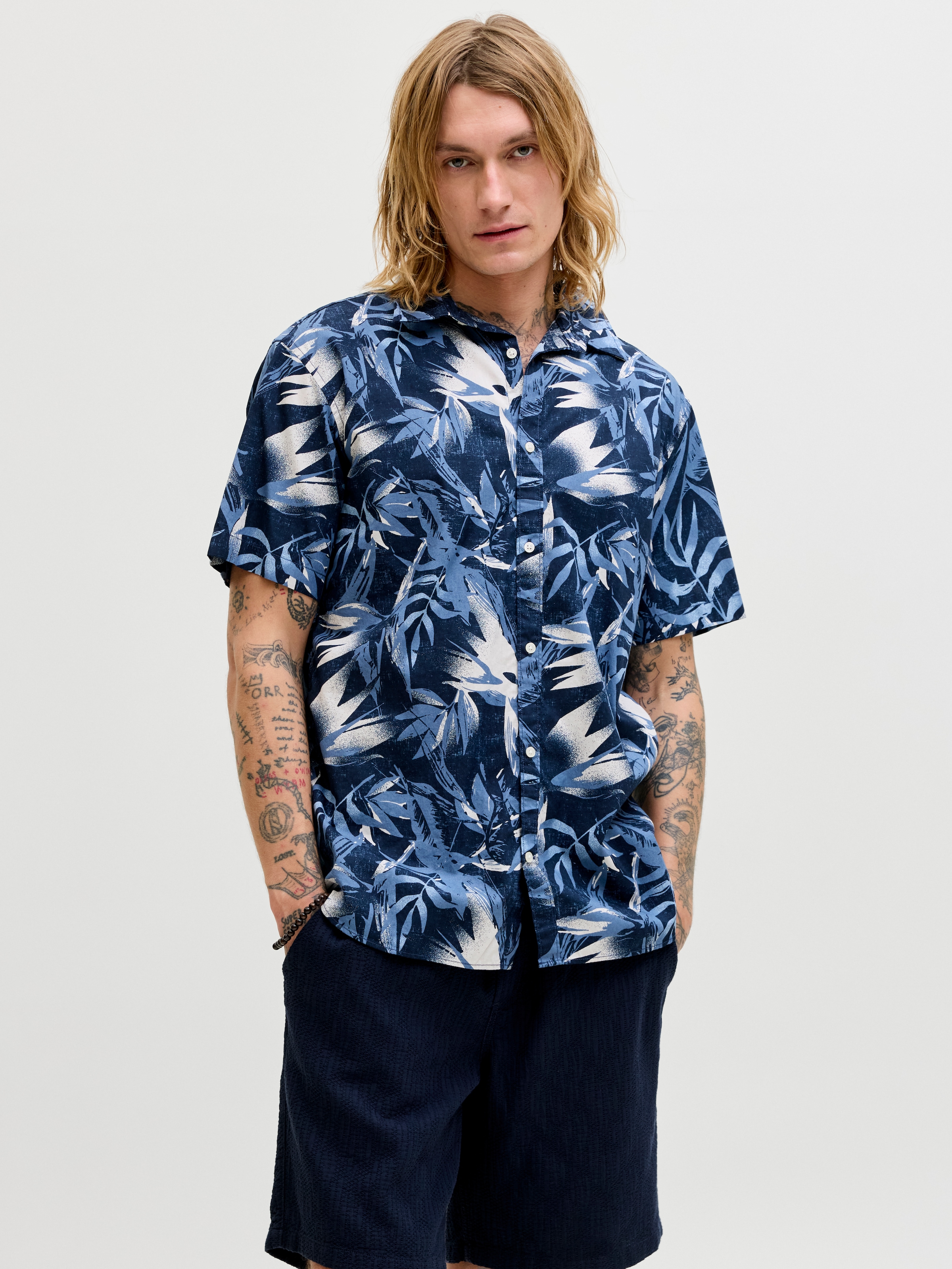 Jack & Jones Kurzarmhemd »JJHONOLULU AOP SHIRT SS«