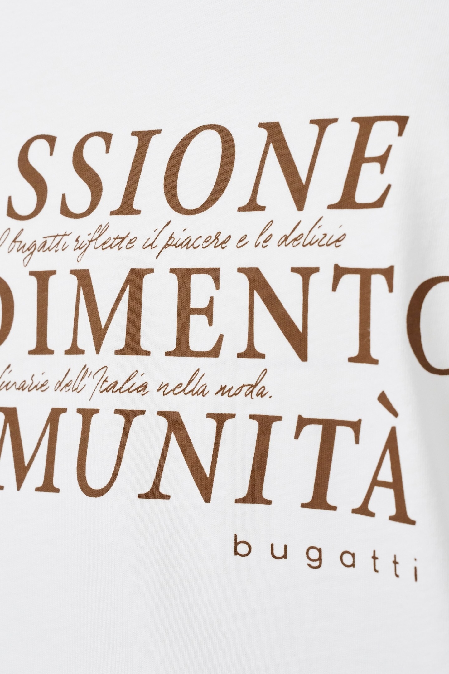 bugatti T-Shirt, aus Bio-Baumwolle
