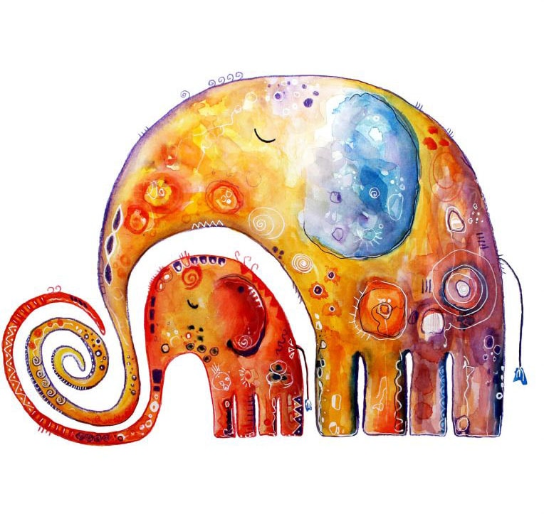 im Geborgenheit«, Wall-Art Wandtattoo St.) (1 »Elefanten OTTO Shop Familie Online