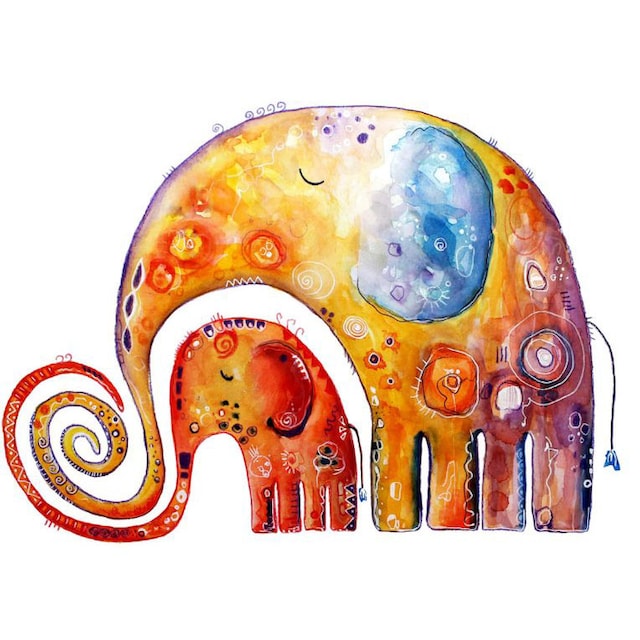 Wall-Art Wandtattoo »Elefanten Familie Geborgenheit«, (1 St.) im OTTO  Online Shop