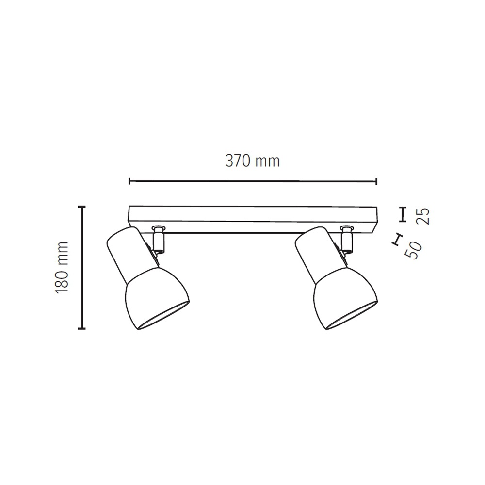 SPOT Light Deckenleuchte »SVENDA«, 2 aus Naturprodukt flexiblen bei Schirm kaufen Massivholz, aus flammig-flammig, Spots, Metall Mit OTTO