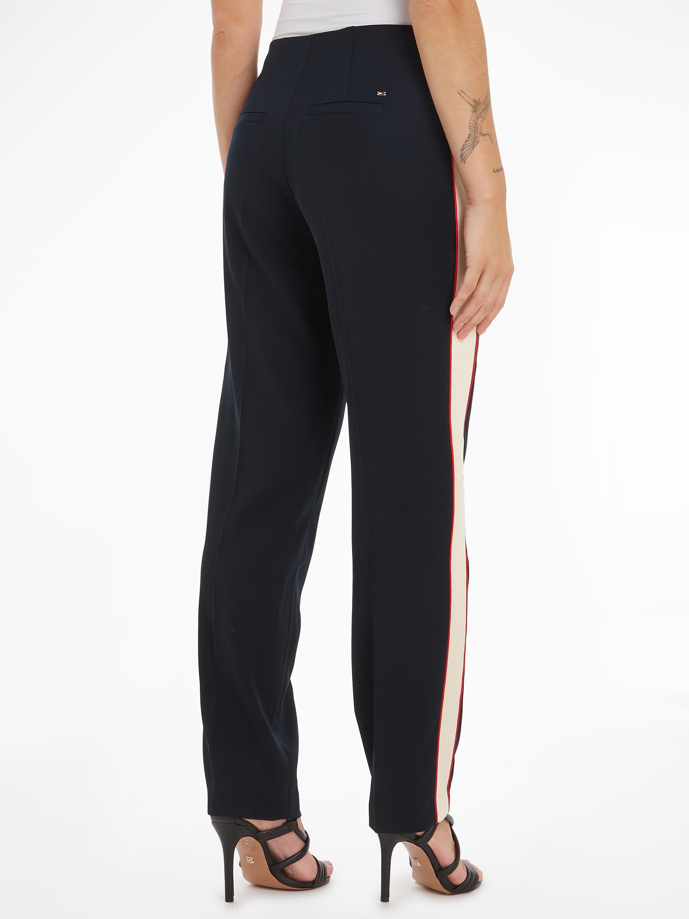 Tommy Hilfiger Webhose »COLOR BLOCK SLIM STRAIGHT PANT«, mit Seitenstreifen
